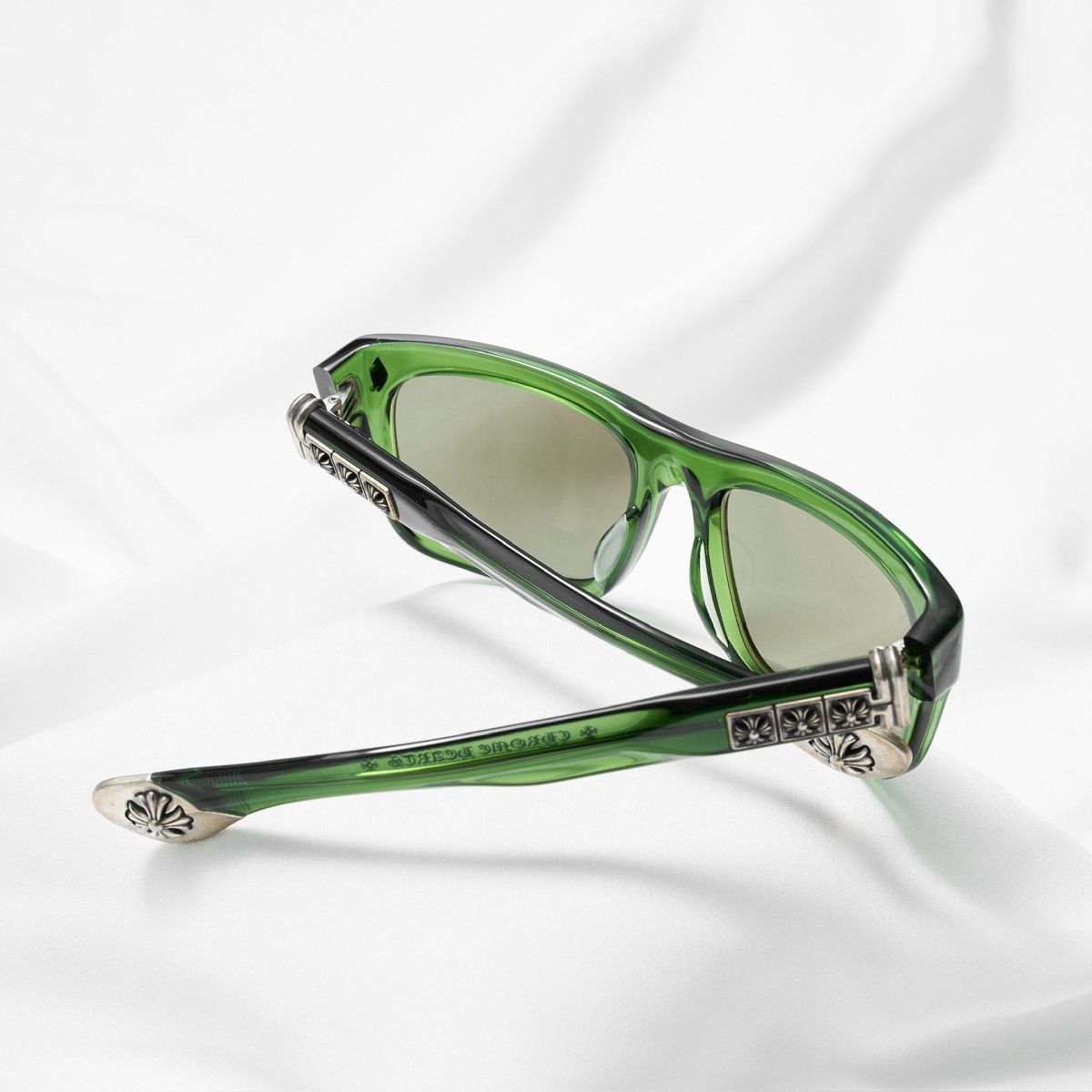Chrome Hearts CHROME HEARTS SLUSS BUSSIN II DARK OLIVE SUNGLASSES Size ONE SIZE - 7 Thumbnail