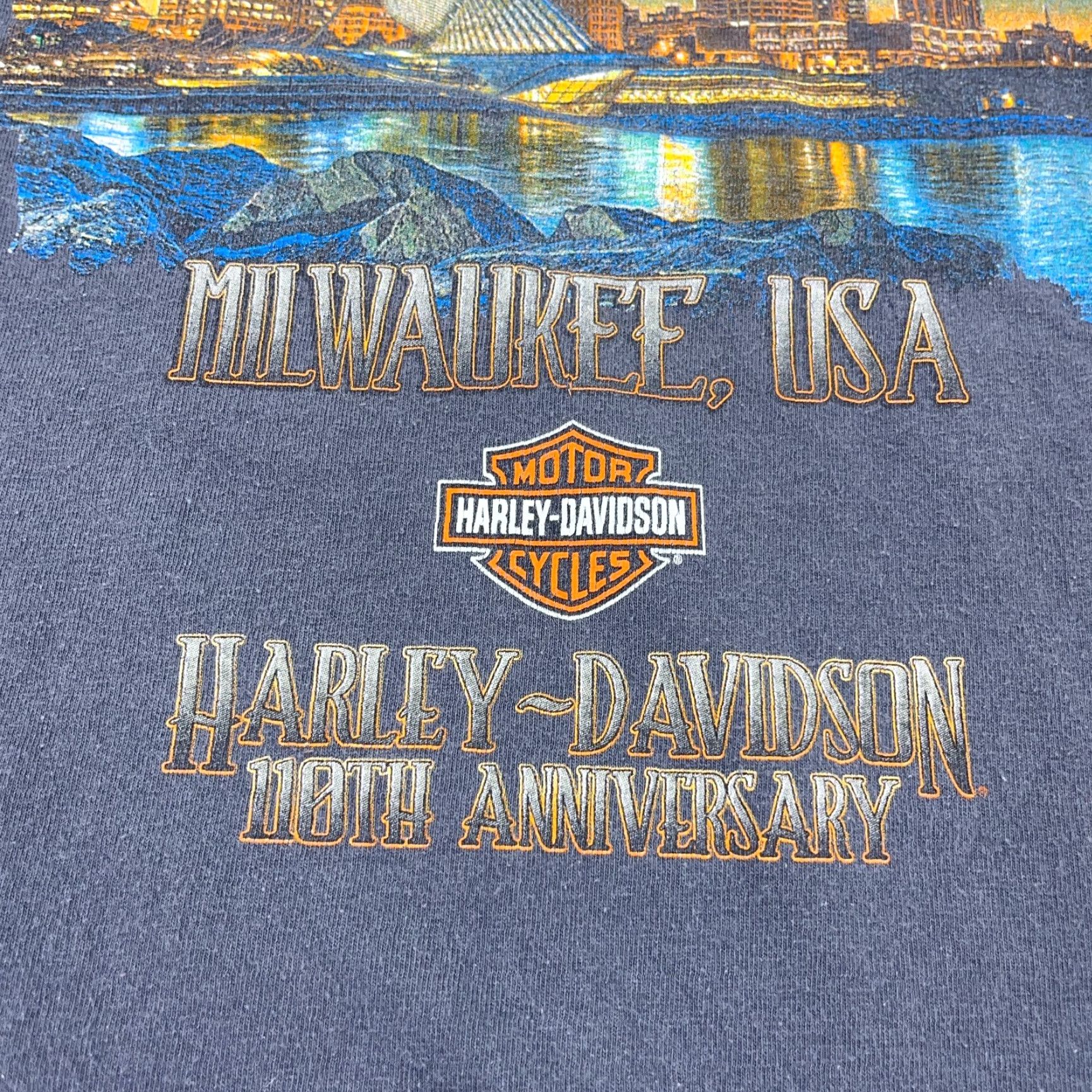 Harley Davidson VINTAGE Harley-Davidson Shirt Men XL Gray 80s Biker Logo Tee - Milwaukee - Adult XL Mens Size US XL / EU 56 / 4 - 6 Thumbnail