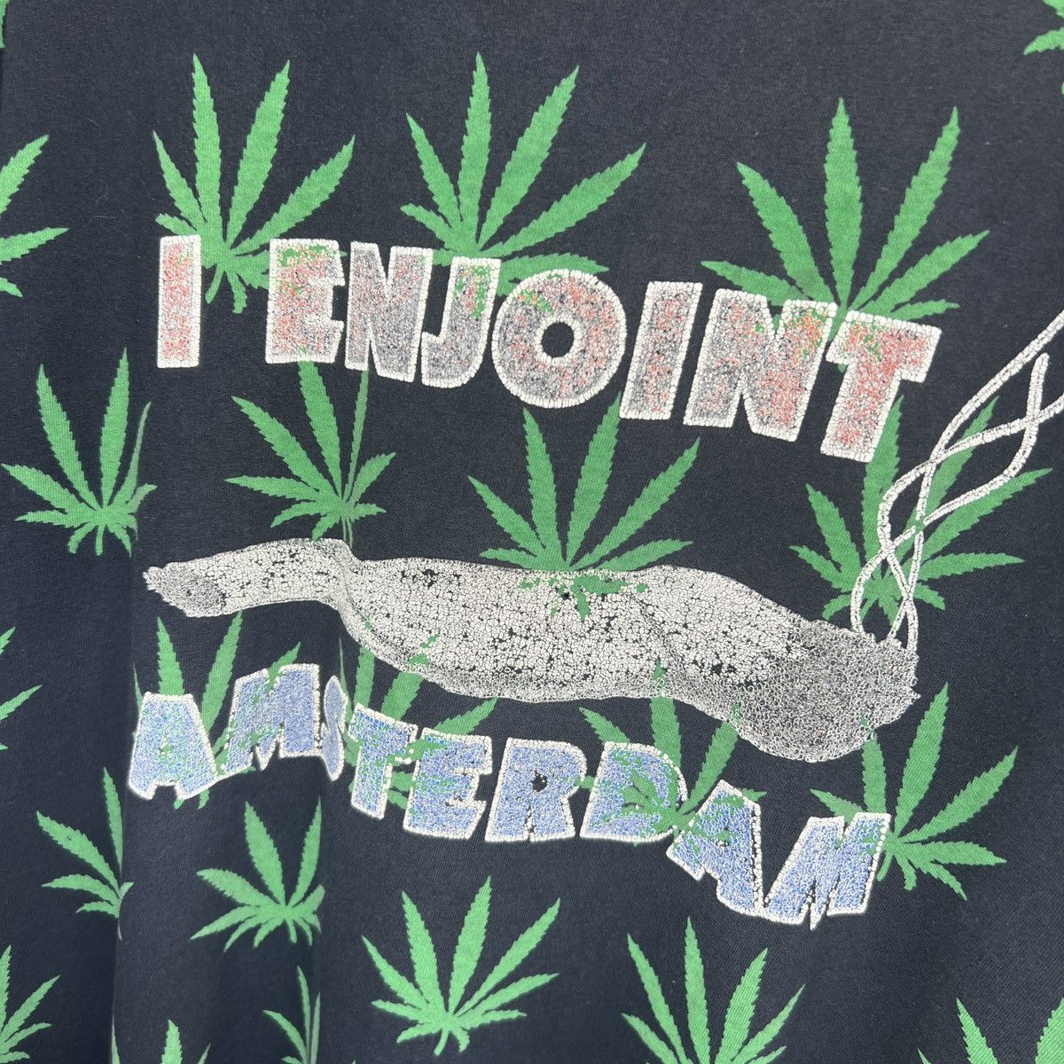 Other Vintage 90’s Amsterdam Marijuana Cannabis T-Shirt Y2K Size US XL / EU 56 / 4 - 5 Thumbnail