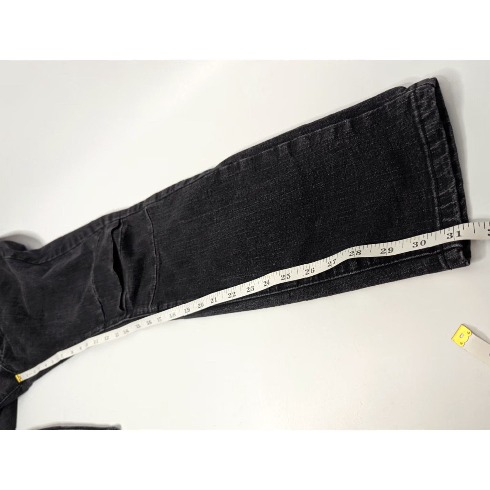 Vintage Vestiti Eleganti Jeans Mens 32x32 Black Denim Stretch Biker Moto Style 80s 90s Hip Hop Size US 32 / EU 48 - 5 Thumbnail