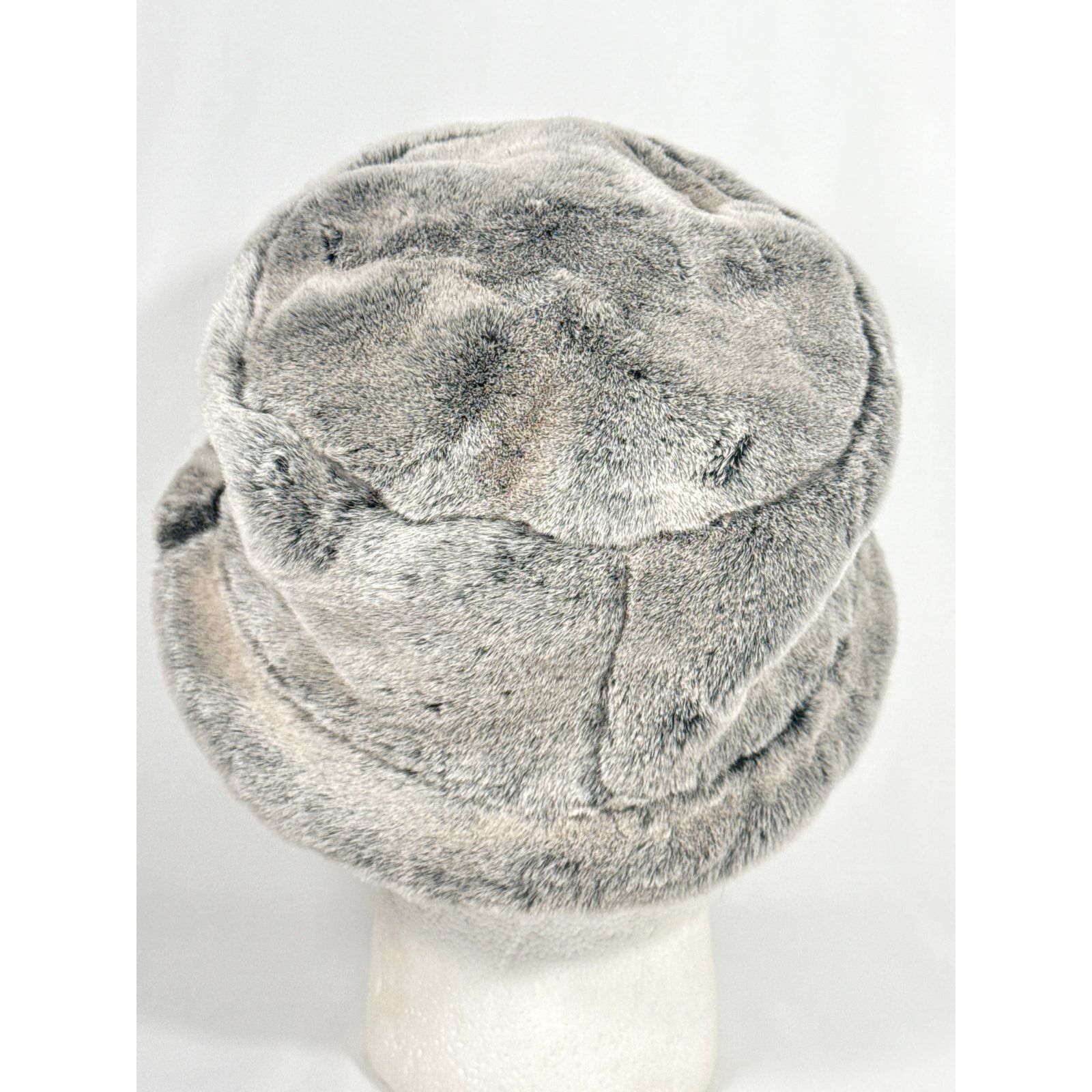 Ann Taylor Ann Taylor LOFT Faux Fur Bucket - Y2K Winter Glam Gray/White Size ONE SIZE - 3 Thumbnail