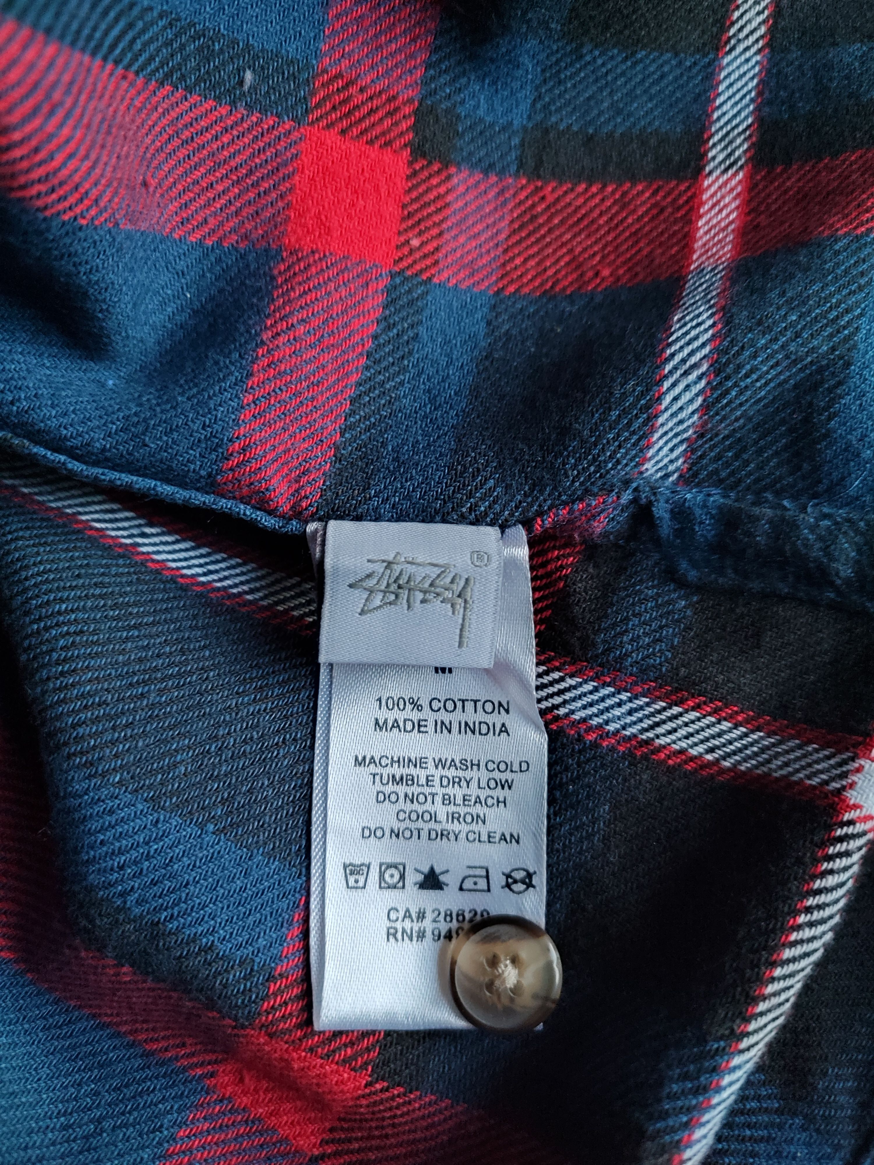 Stussy × Vintage Vintage Style Stussy Flannel Button-Up Shirt Size US M / EU 48-50 / 2 - 6 Thumbnail
