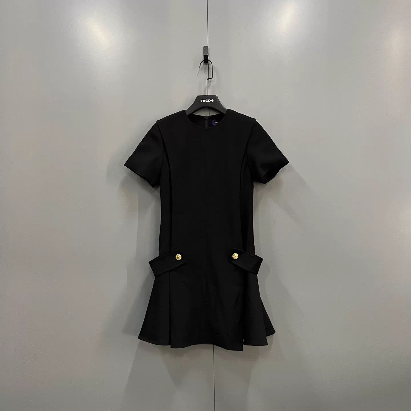 Louis Vuitton lv black short-sleeve dress 32 95 new Size XXS / US 00 / IT 34 - 1 Thumbnail