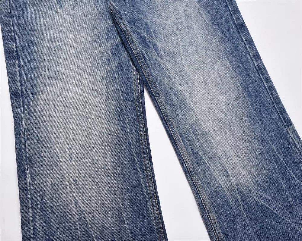 Japanese Brand × Jean American washed distressed men's loose retro casual jeans Size US 32 / EU 48 - 6 Thumbnail