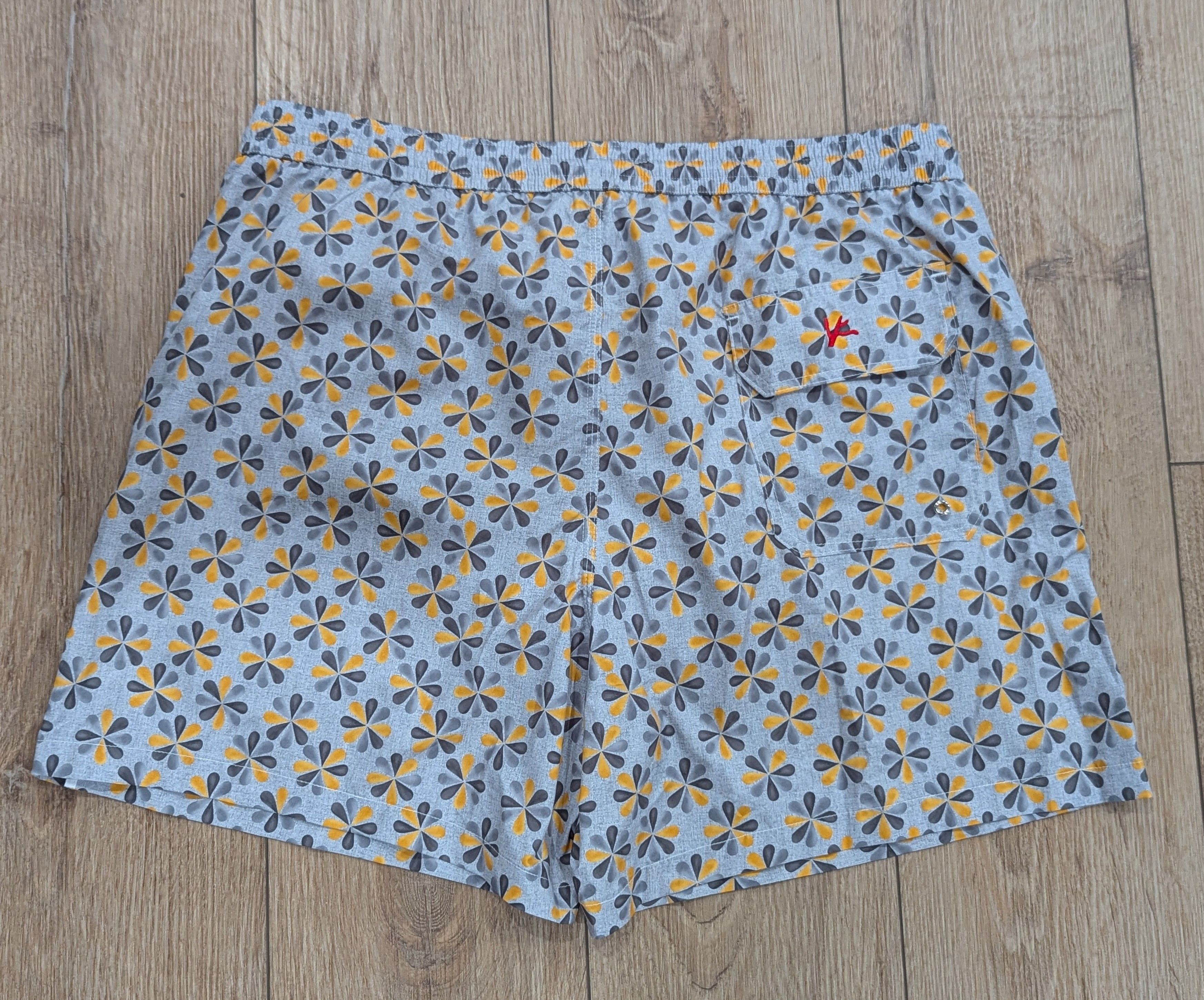 Isaia ISAIA Pinwheel Swim Shorts Trunks Yellow/Green 2XL Size US 38 / EU 54 - 3 Thumbnail