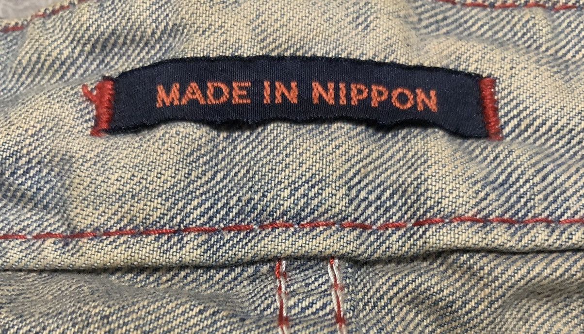 Japanese Brand Vintage 90s Blue Way Low Flare Bootcut Bell Bottom Jeans Size US 32 / EU 48 - 11 Thumbnail