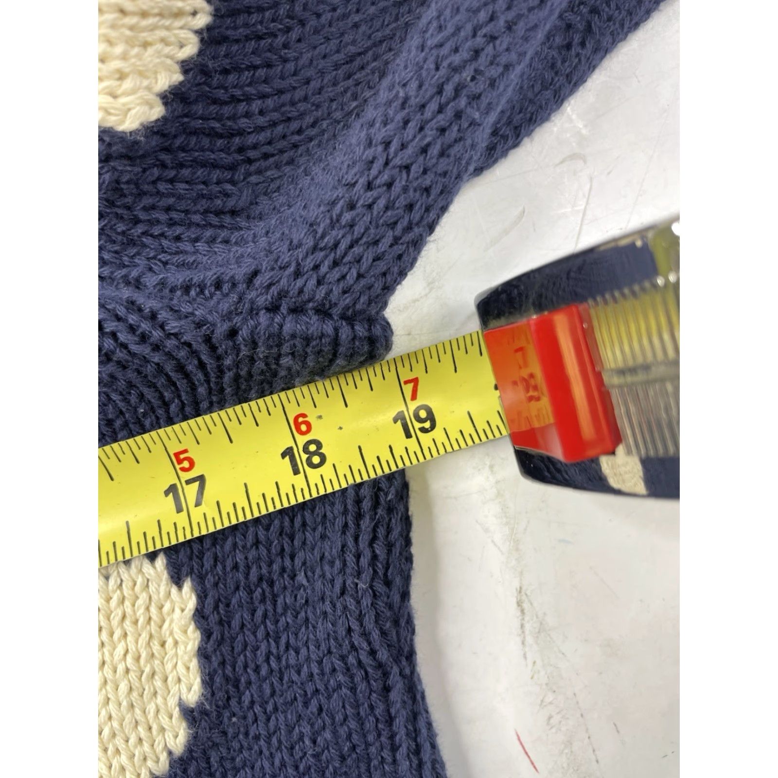 J.Crew VINTAGE J.CREW Sweater Roll Neck Knit Womens XS Oarsman Pullover Cotton Blue Dot Pullover Women XS Size XS / US 0-2 / IT 36-38 - 6 Thumbnail