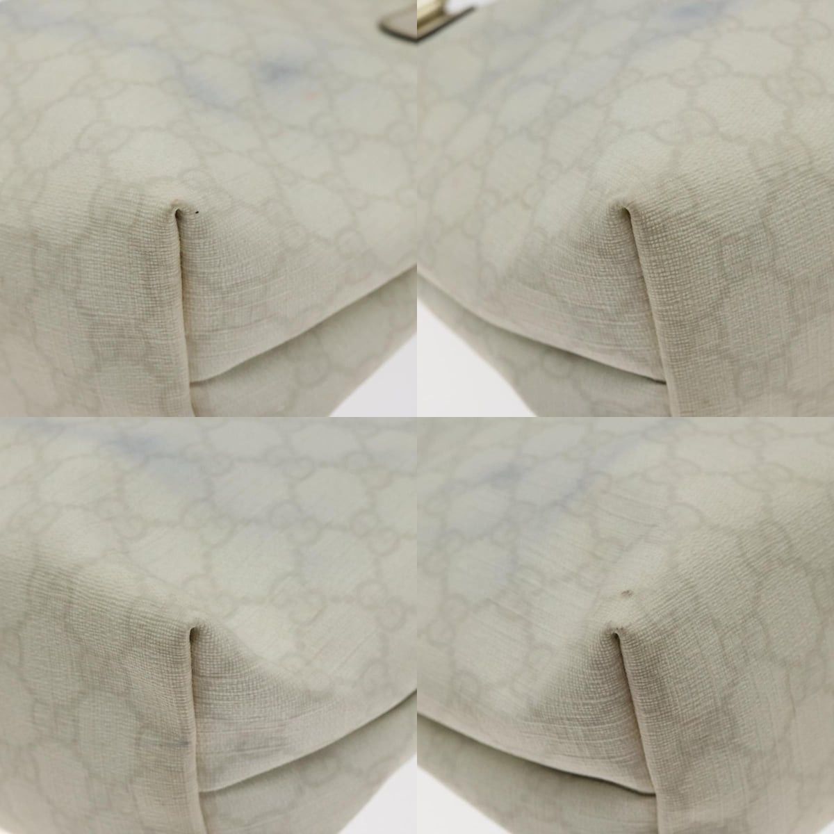 Gucci GUCCI GG Supreme Tote Bag Pvc White Gold Size ONE SIZE - 10 Thumbnail