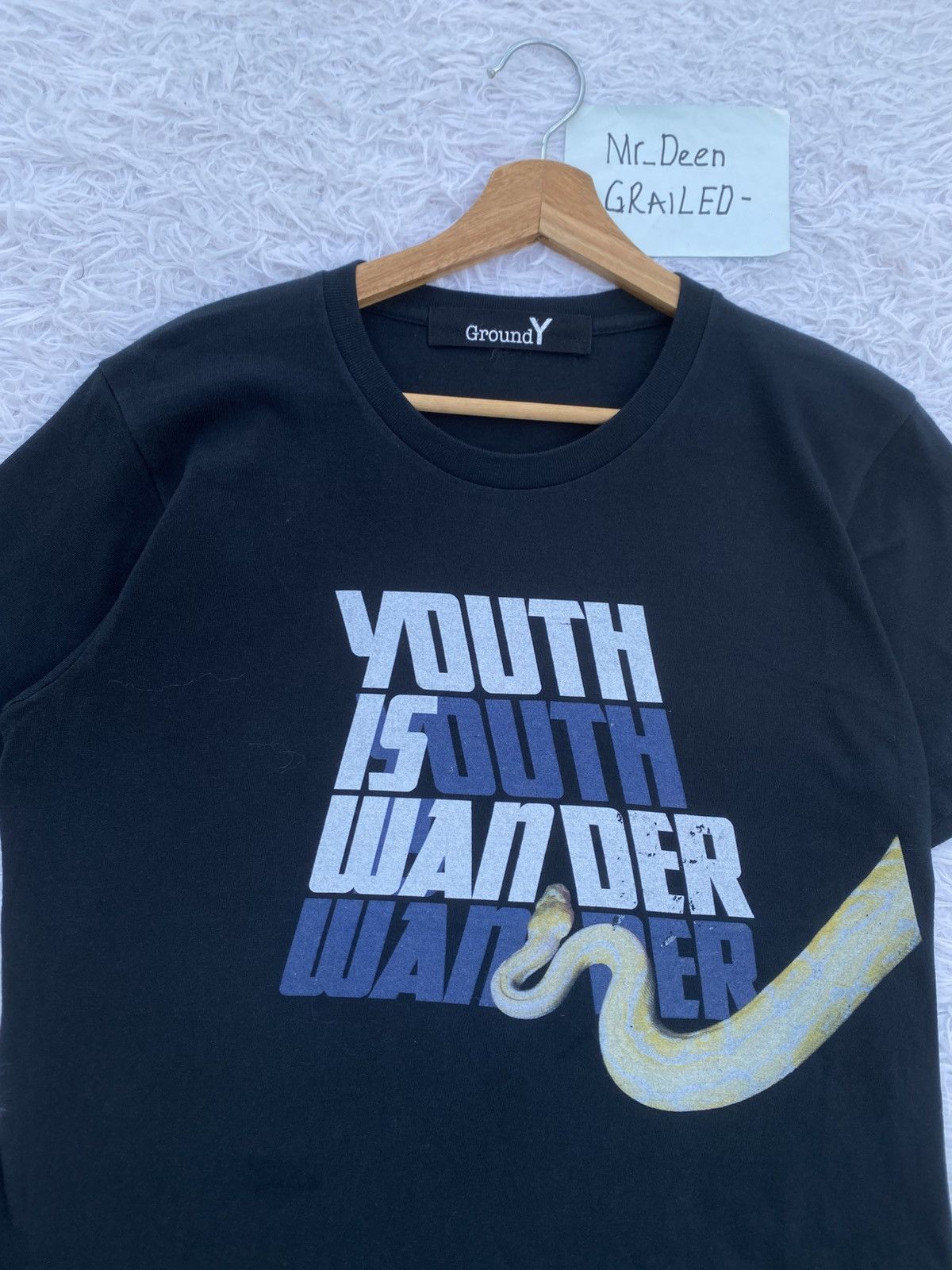 Yohji Yamamoto Rare Yohji Yamamoto Ground Y Snake Tshirt Size US M / EU 48-50 / 2 - 1 Thumbnail
