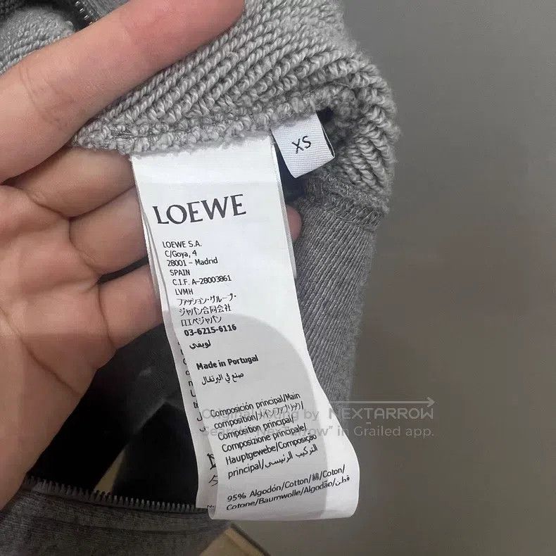 Loewe Loewe Gray Logo Zip Hoodie Jacket Size XS / US 0-2 / IT 36-38 - 6 Thumbnail