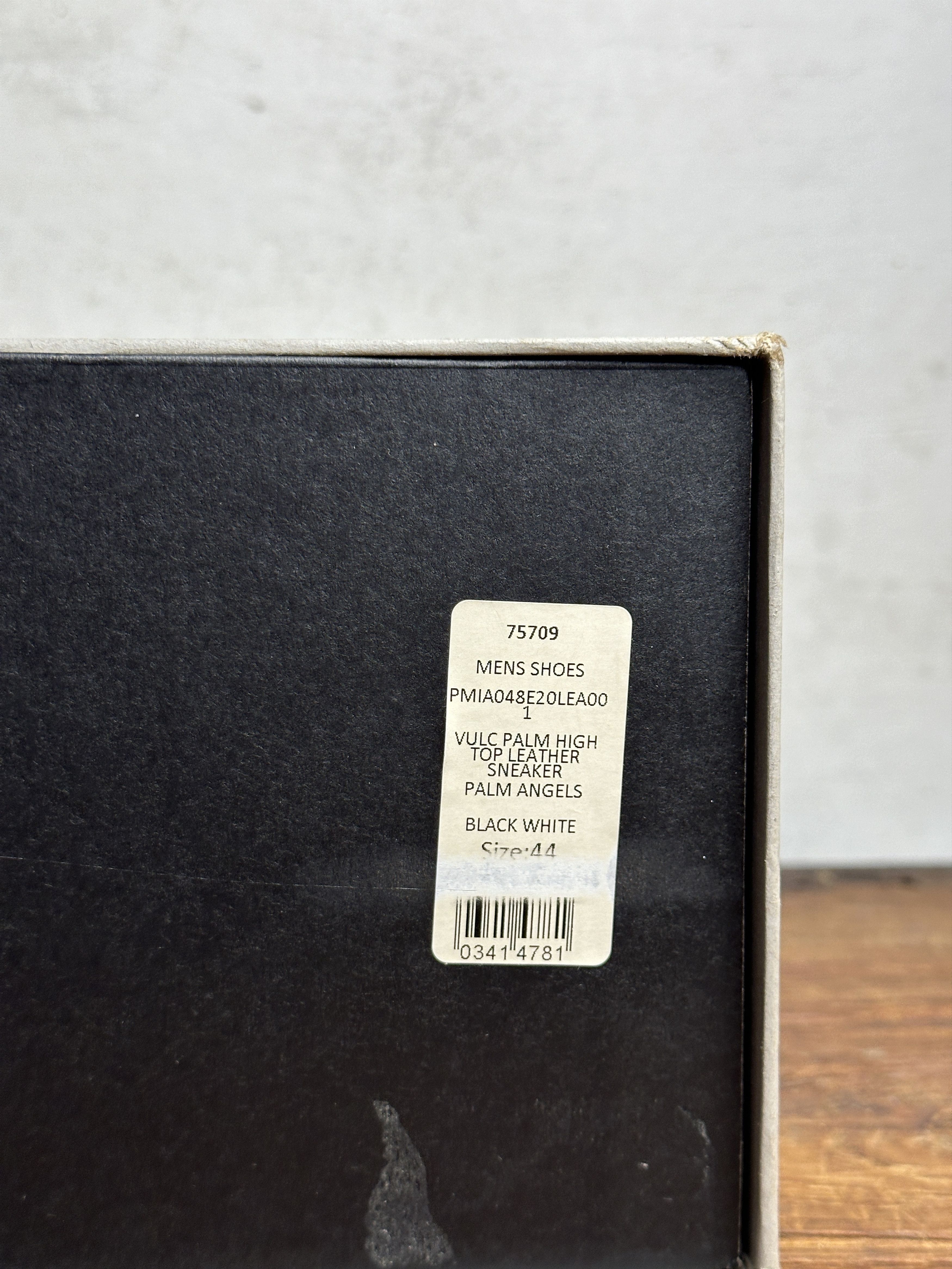 Palm Angels Palm Angels Sneakers Vulcanized High Top Black Canvas Rubber Size US 11 / EU 44 - 13 Thumbnail
