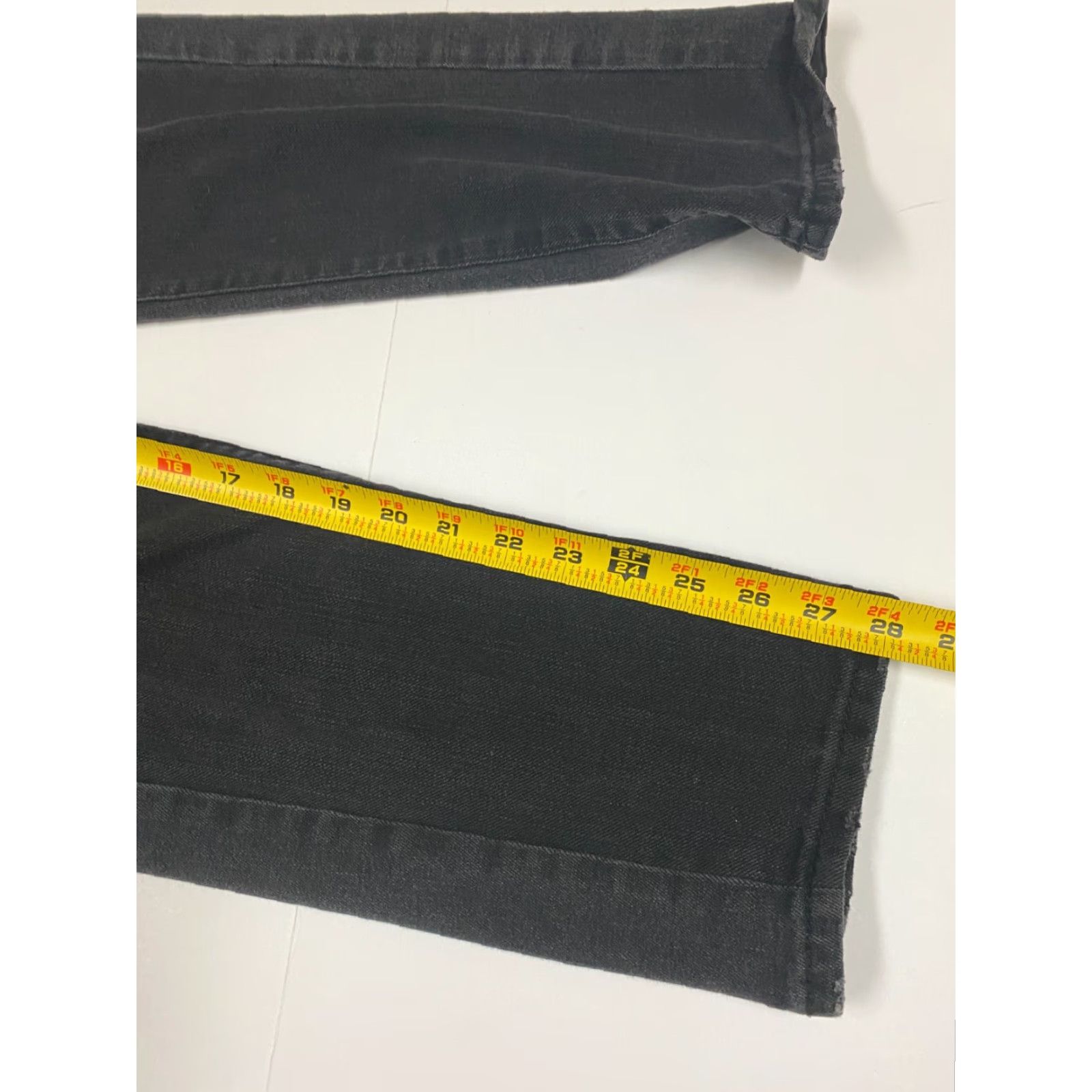 Vintage SOHO New York and Company Jeans Womens Boyfriend 30 Black Denim Zip Sl 28in Mid Rise Stretch Slimming Crop Modern Designer Size 30" / US 8 / IT 44 - 7 Thumbnail