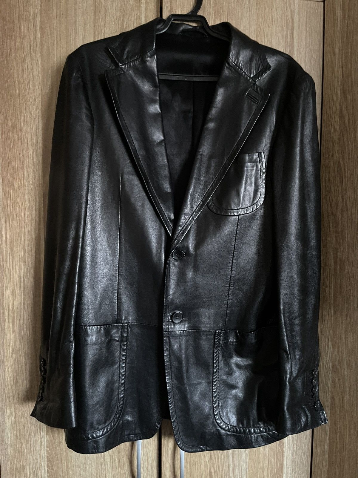Gucci Gucci Leather Coat Size 48R - 1 Thumbnail