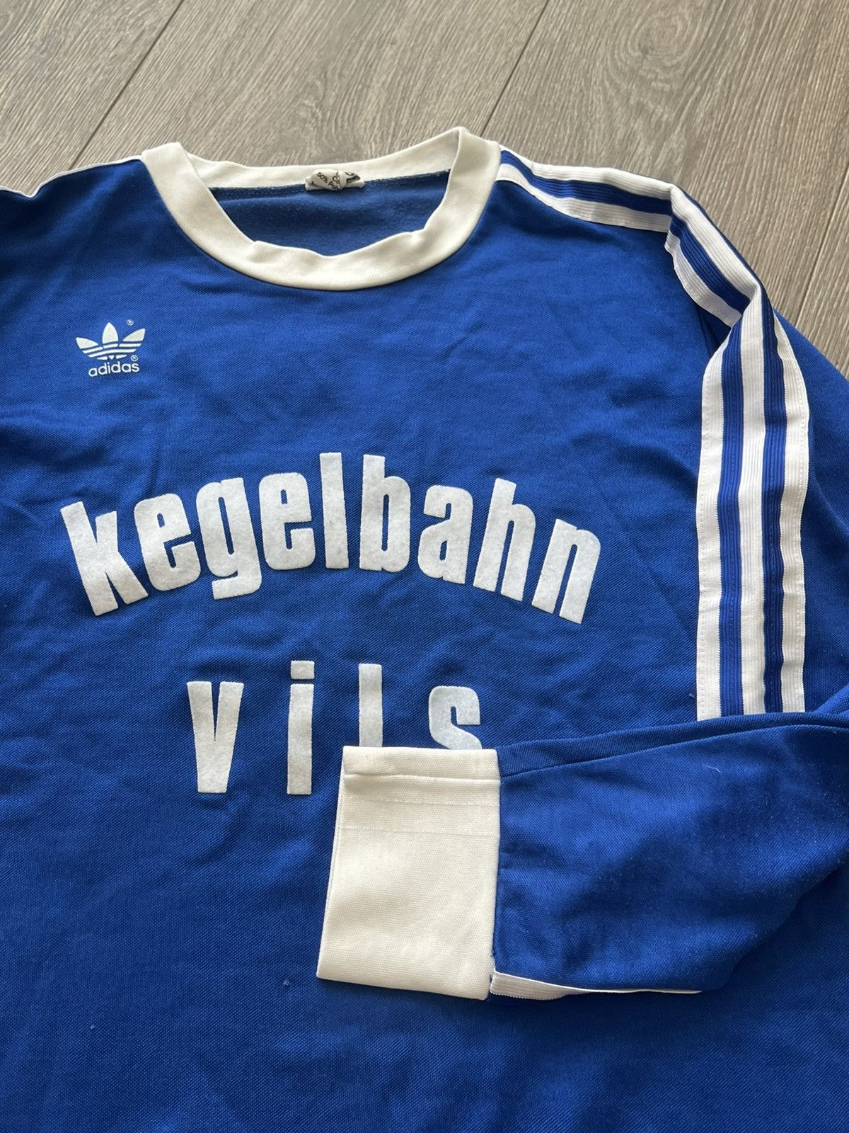 Adidas Vintage 80s Adidas Long Sleeve Jersey Made in West Germany Size US M / EU 48-50 / 2 - 10 Thumbnail
