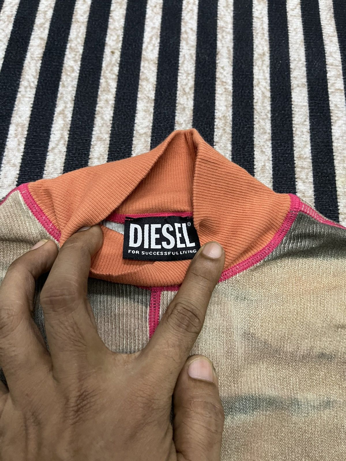 Diesel 2000s DIESEL T-SWAINY TANK TOP MULTICOLOUR STRETCHABLE TEES Size M / US 6-8 / IT 42-44 - 7 Thumbnail