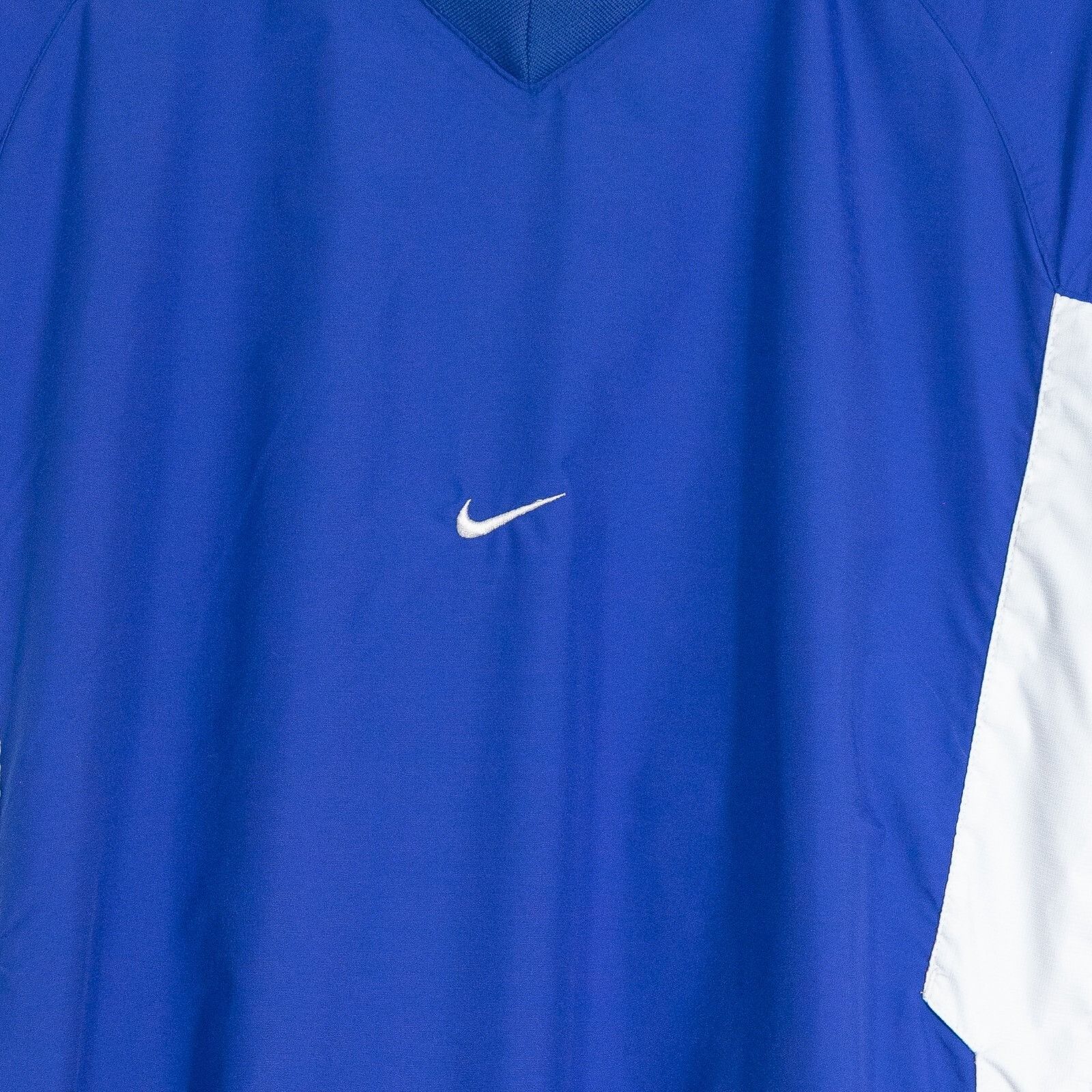Nike Vintage 90s Nike V-Neck Windbreaker Jacket XL - Distressed Size US XL / EU 56 / 4 - 3 Thumbnail