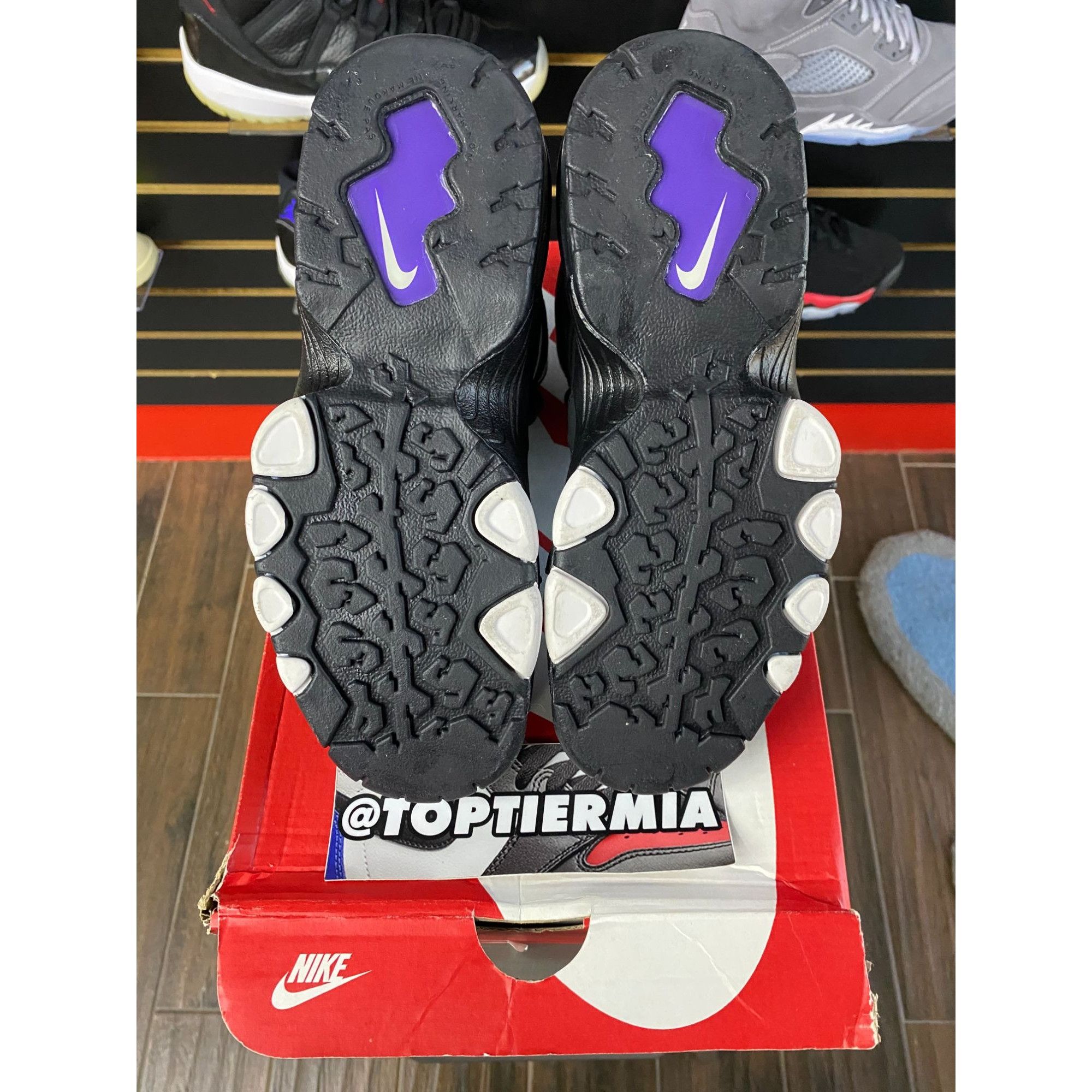 Nike NIKE AIR MAX CB 94 BLACK WHITE PURPLE SZ 6Y Size US 6 / EU 39 - 6 Thumbnail