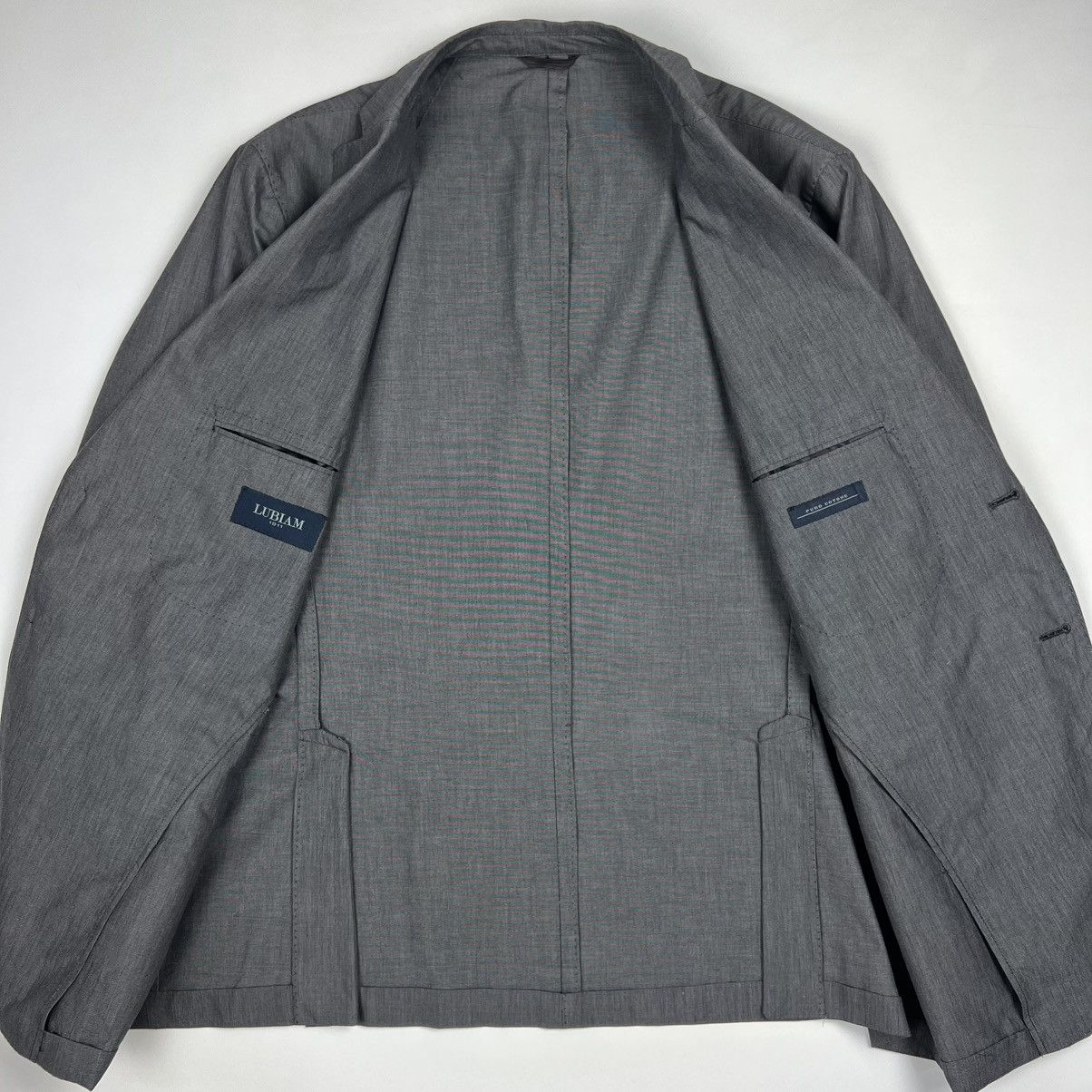 Other Lubiam 1911 pure cotton unlined blazer jacket Size 44R - 3 Thumbnail