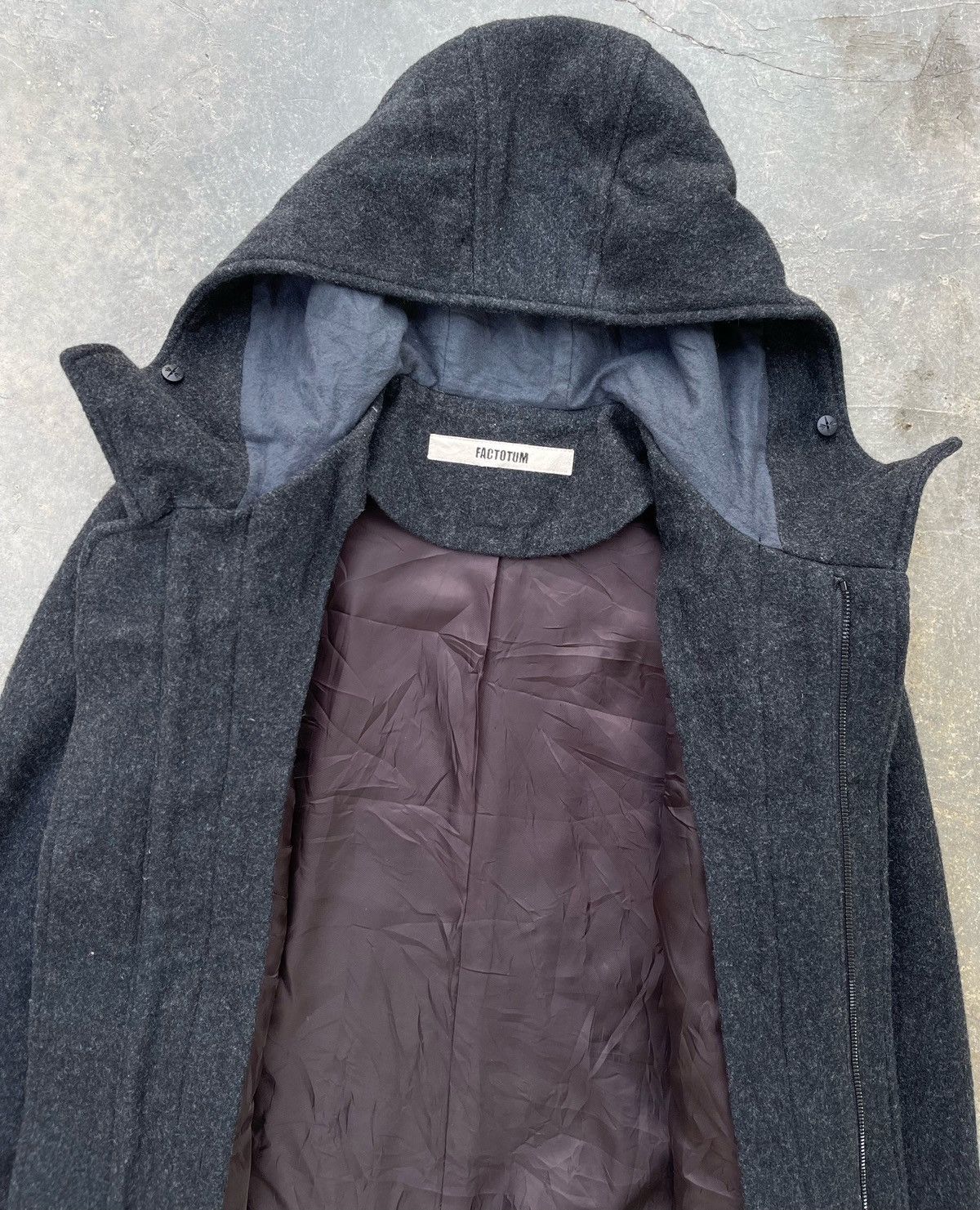 FACTOTUM 🔥 FACTOTUM JAPAN WOOL DUFFLE HOODIE JACKET Size US S / EU 44-46 / 1 - 10 Thumbnail