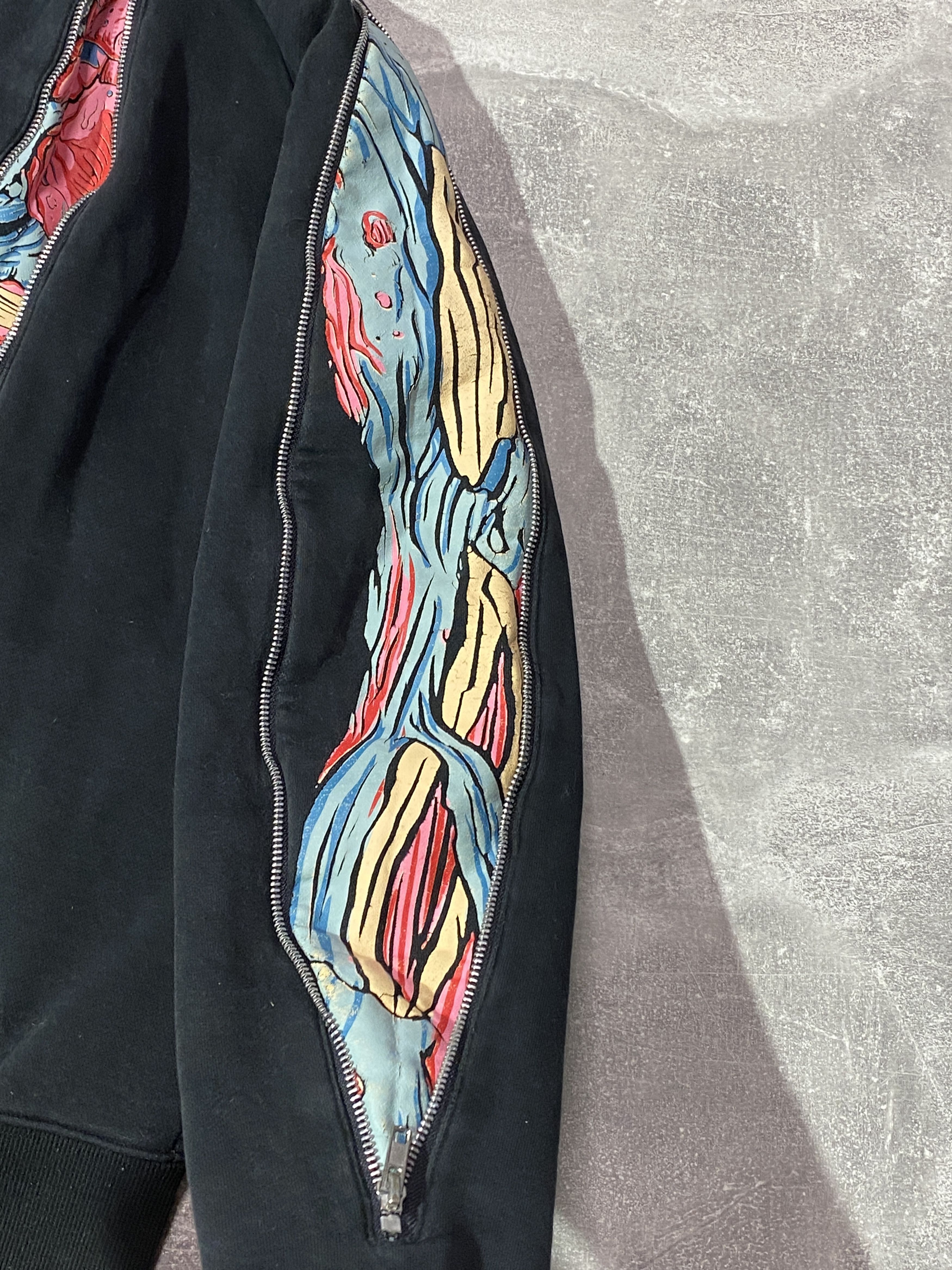 Japanese Brand Vintage Y2K Death Zombie Full Zip HOodie Size US M / EU 48-50 / 2 - 10 Thumbnail