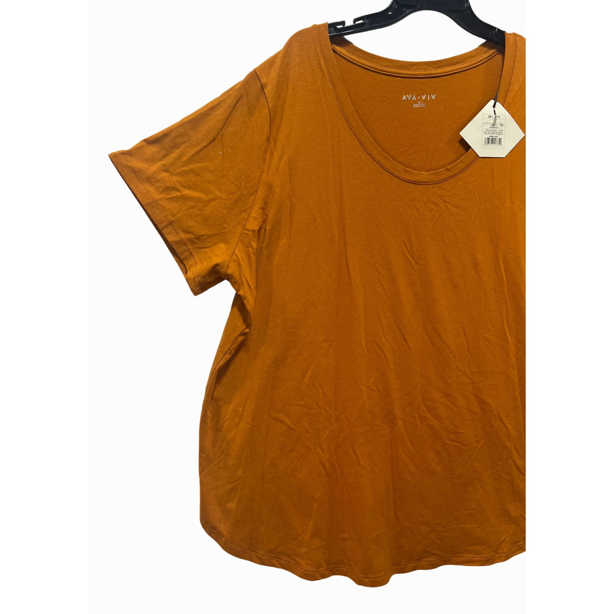 Other Ava & Viv - Women's Short Sleeve Relaxed Scoop Neck T-Shirt Size 3XL / US 20-22 - 16 Thumbnail