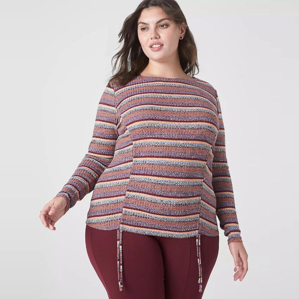 Other New Lane Bryant Fitted Adjustable Drawcord-Detail Long Slee Size 3XL / US 20-22 - 2 Thumbnail
