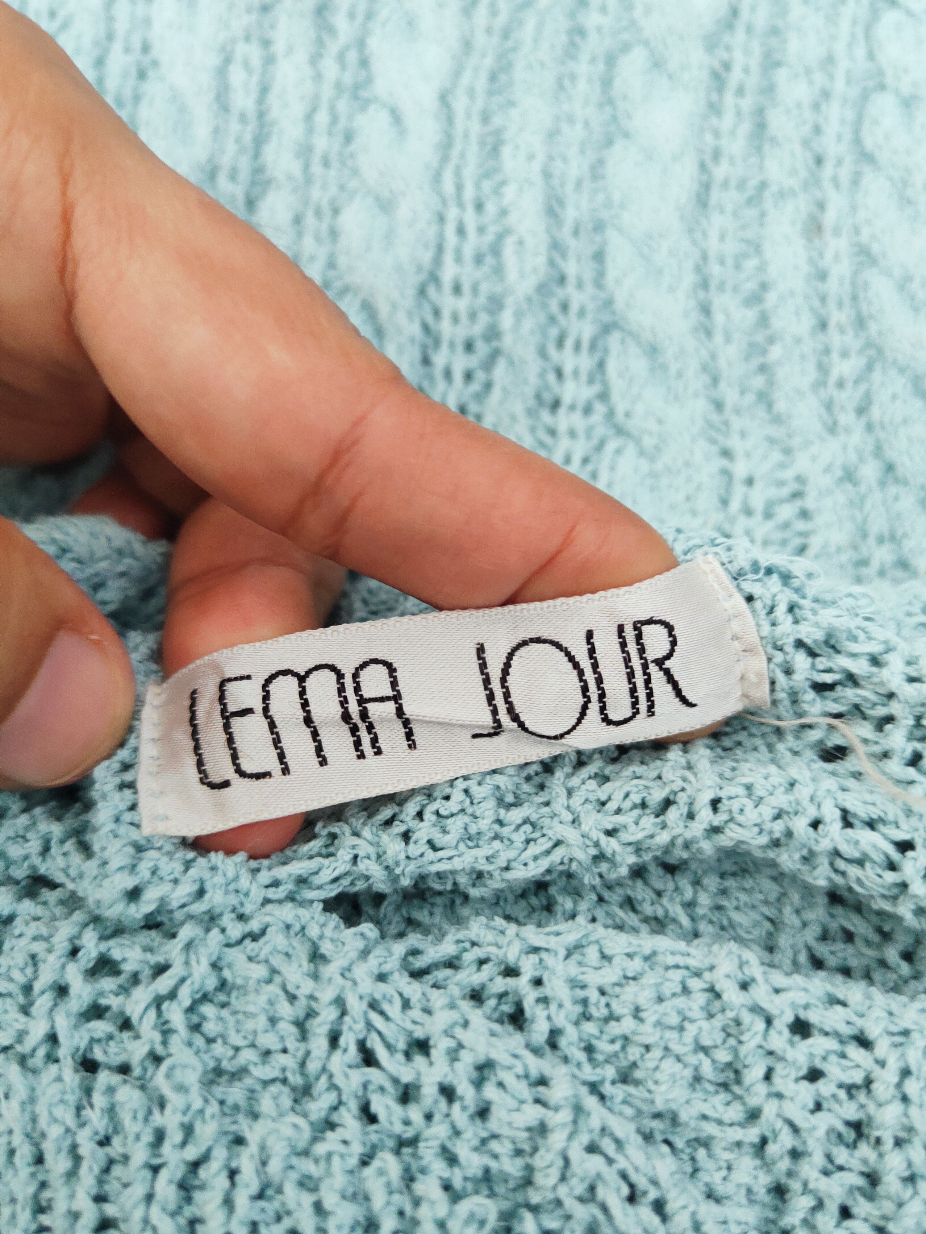 Aran Isles Knitwear Lema Jour Blue Knitwear Sweatshirts #W151 Size L / US 10 / IT 46 - 11 Thumbnail
