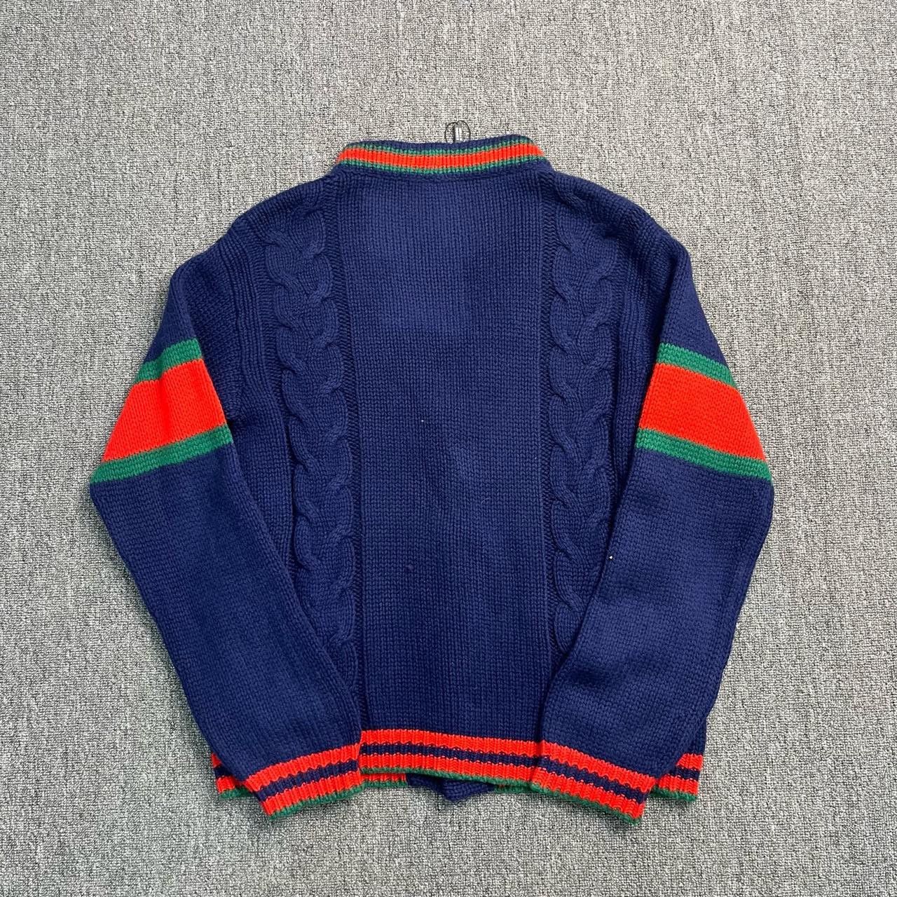 Gucci Gucci Blue, red and green cardigan sweater 2501-Nextarrow Size US S / EU 44-46 / 1 - 2 Thumbnail
