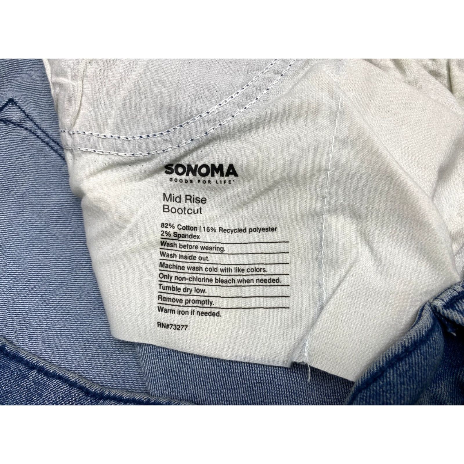 Vintage NWT Sonoma Jeans Plus 24W 44x31 Bootcut Mid Rise Medium Wash Womens Jeans City 5-Pocket Womens, Plus Size, Blue, Sonoma Goods for Life Size 42" / US 20 - 7 Thumbnail