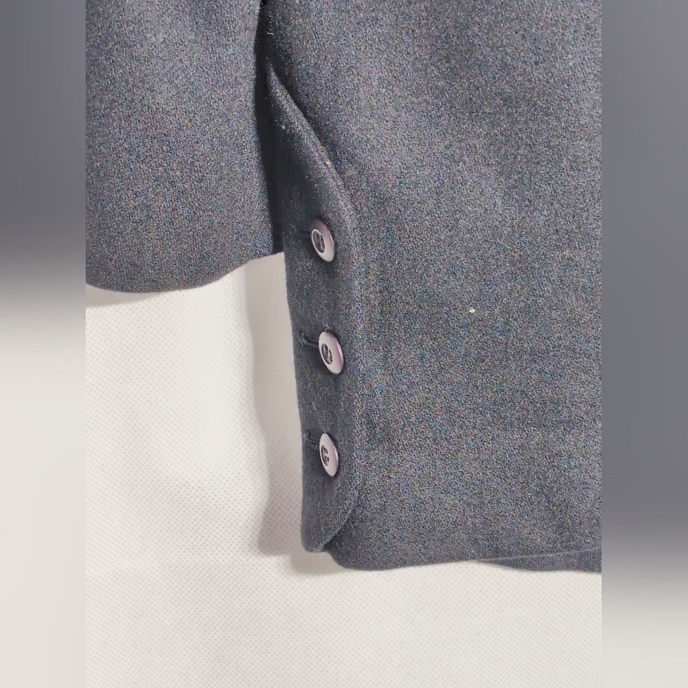 Other Vintage Pop Mode Women's L Blazer Black with Purple Buttons Size L / US 10 / IT 46 - 4 Thumbnail