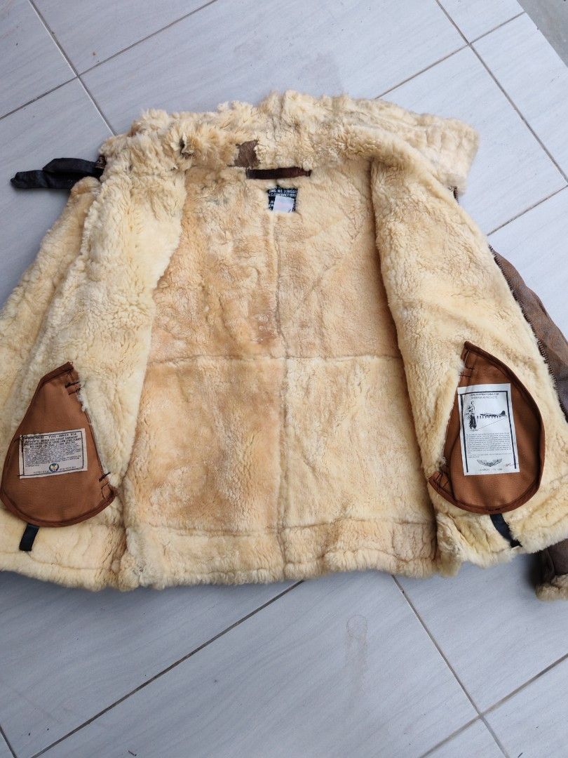 Avirex 🔥 Vintage Avirex B-3 Sheepskin Flight Jacket 1986 USA Made Size US M / EU 48-50 / 2 - 6 Thumbnail