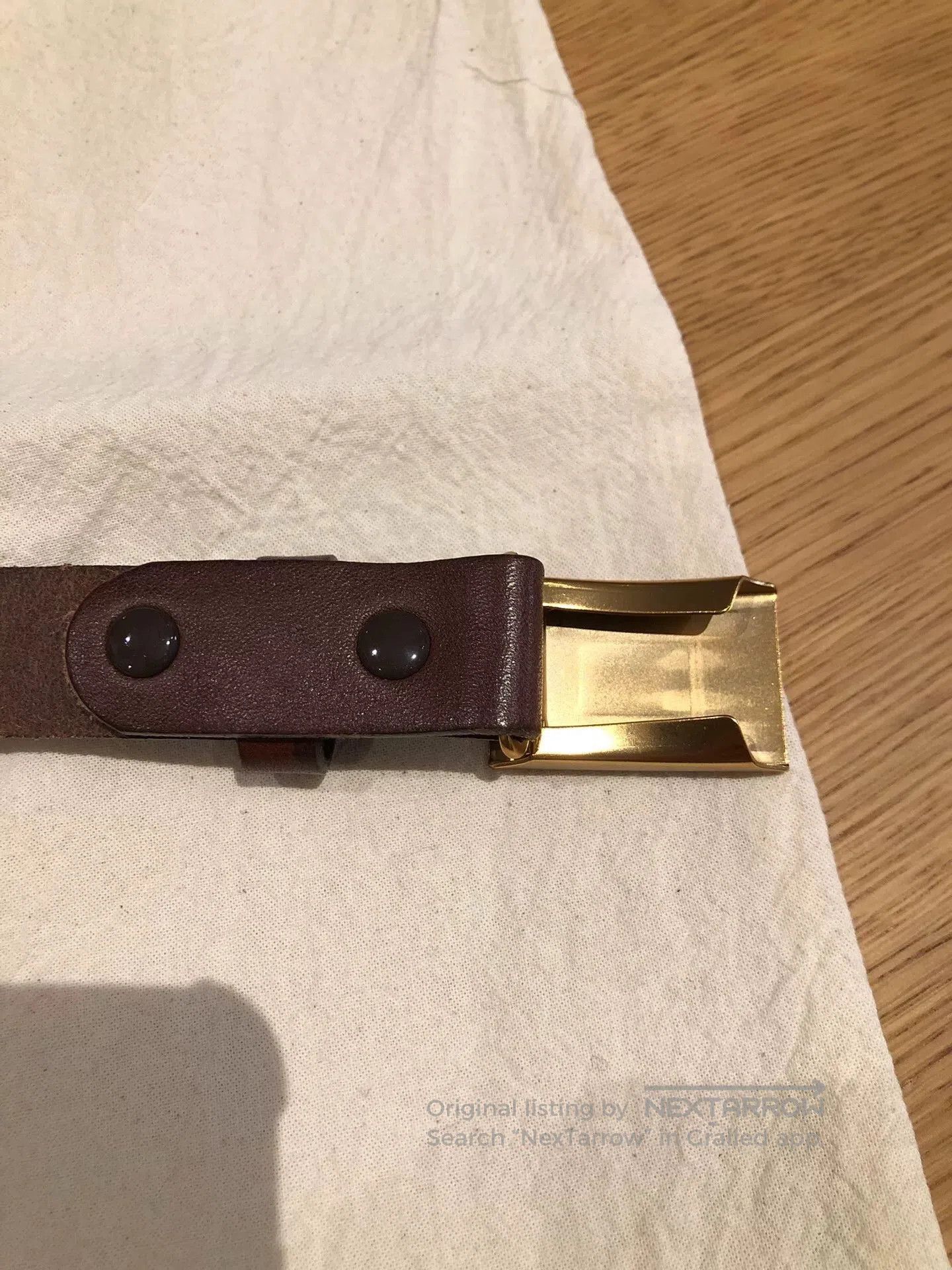 Taiga Takahashi T.T Taiga Takahashi Leather Belt. Size ONE SIZE - 4 Thumbnail
