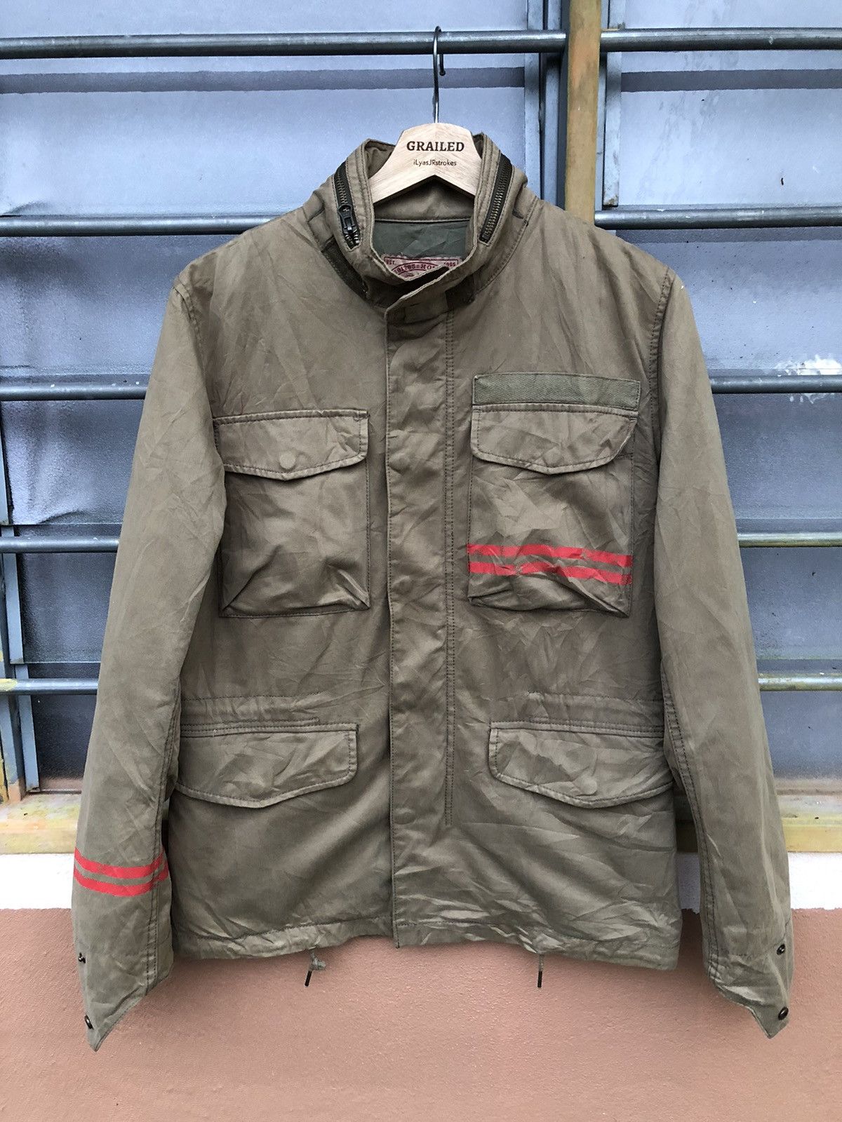 291295=Homme Vintage 291295 Homme Style Militiry Jacket Size US M / EU 48-50 / 2 - 1 Thumbnail