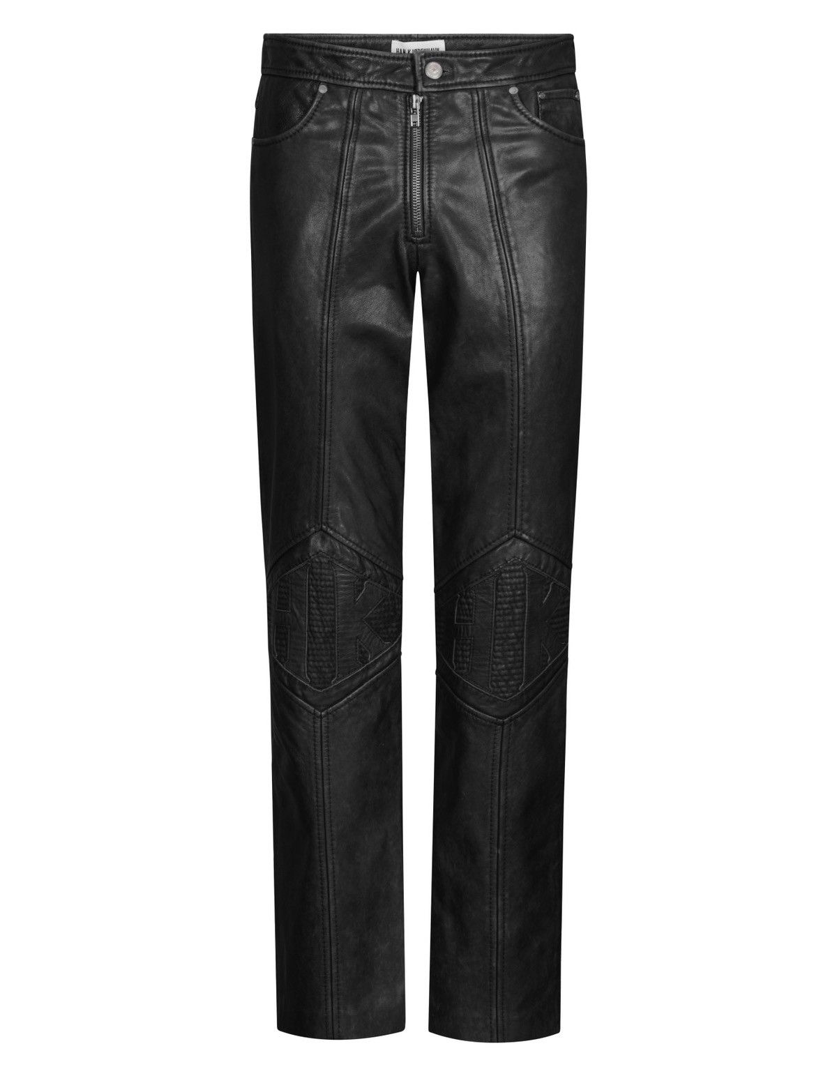 Han Kjobenhavn SS23 !DSWT! Han Kjobenhavn "HK" Knee Logo Leather Pants Size US 32 / EU 48 - 4 Thumbnail