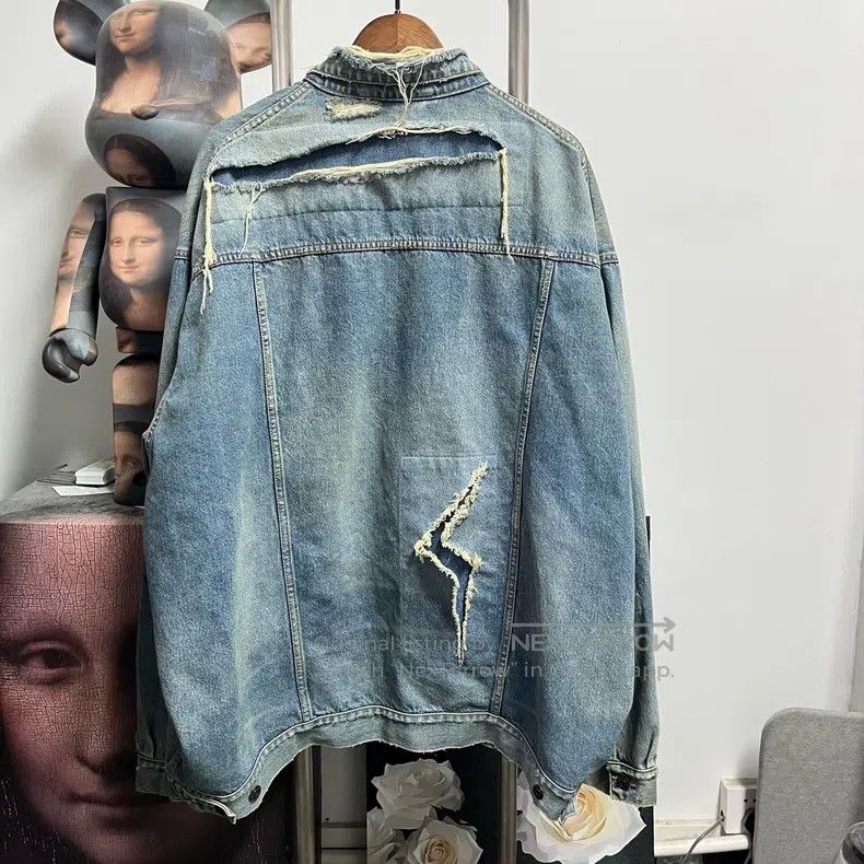 Balenciaga Balenciaga Lightning denim jacket Size US XL / EU 56 / 4 - 2 Thumbnail