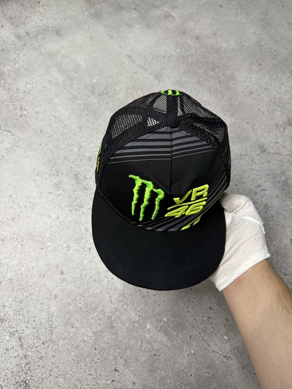 Vintage VR46 Monster Energy Valentino Rossi Monster Embroidery Cap Size ONE SIZE - 3 Thumbnail