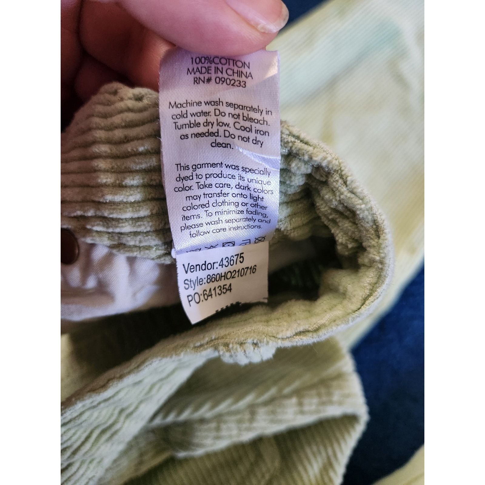 Pacsun PacSun Lime Green Light Corduroy 90's Boyfriends Pants-26 Size 26" / US 2 / IT 38 - 7 Thumbnail