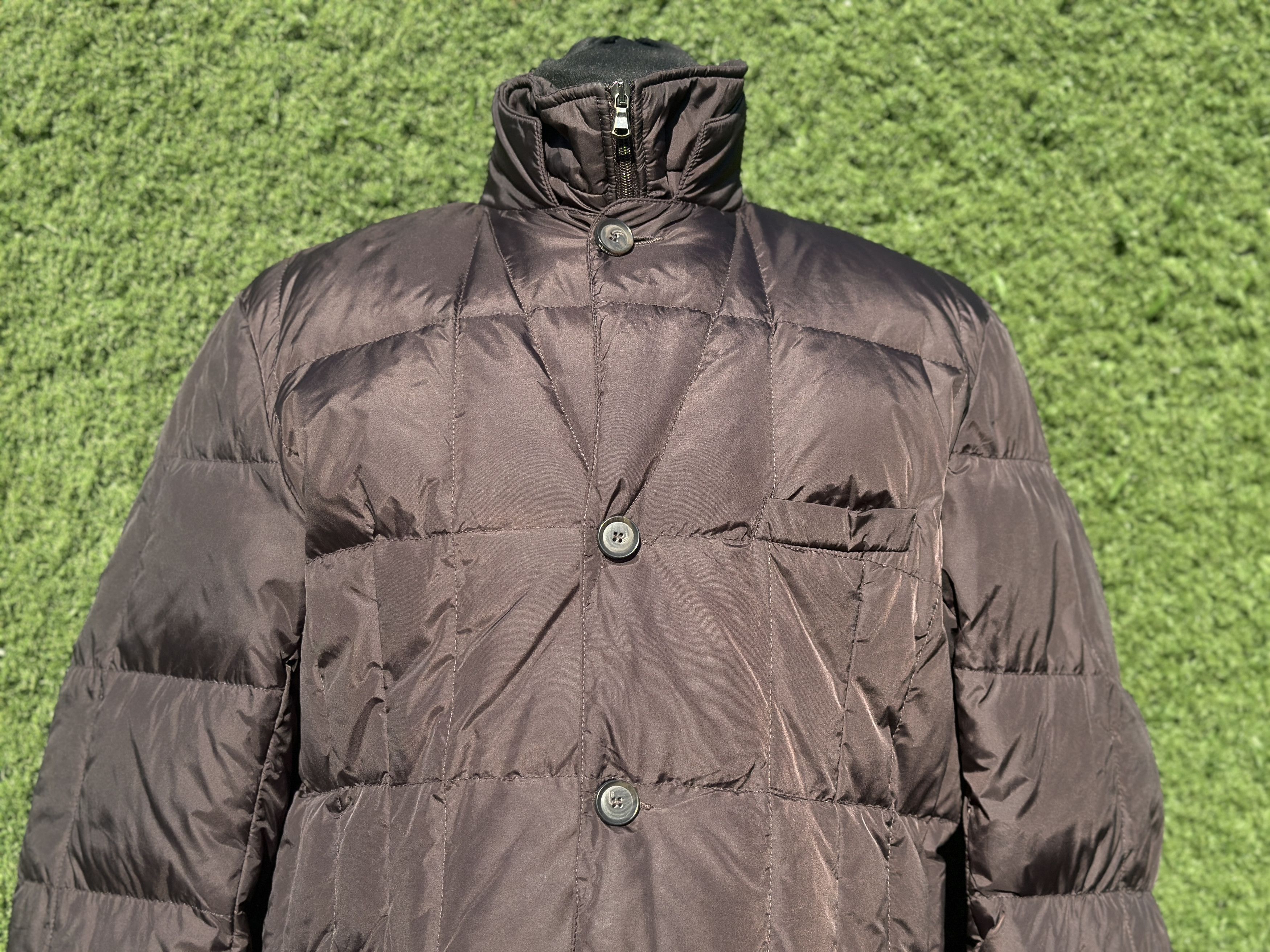 Eleventy Eleventy Quilted Goose Down Coat Overcoat Size L Size US L / EU 52-54 / 3 - 3 Thumbnail