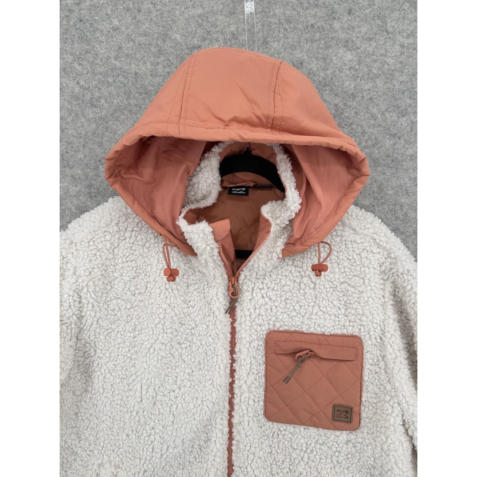 Billabong NWT Billabong Northern Shore Sand Hooded Zip Fleece Jacket Size XL / US 12-14 / IT 48-50 - 2 Thumbnail