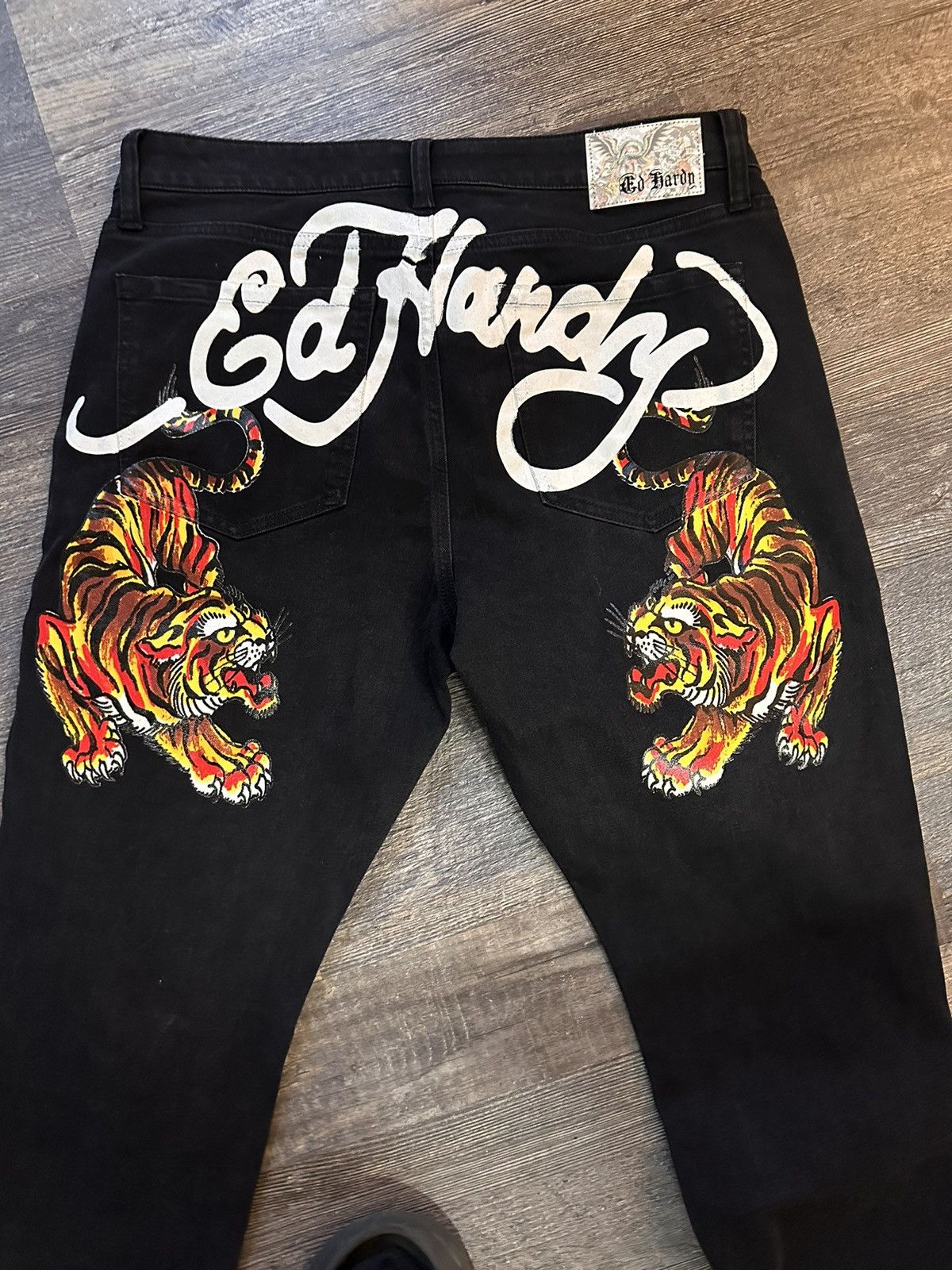 Ed Hardy Ed Hardy Black Denim Size US 34 / EU 50 - 2 Thumbnail