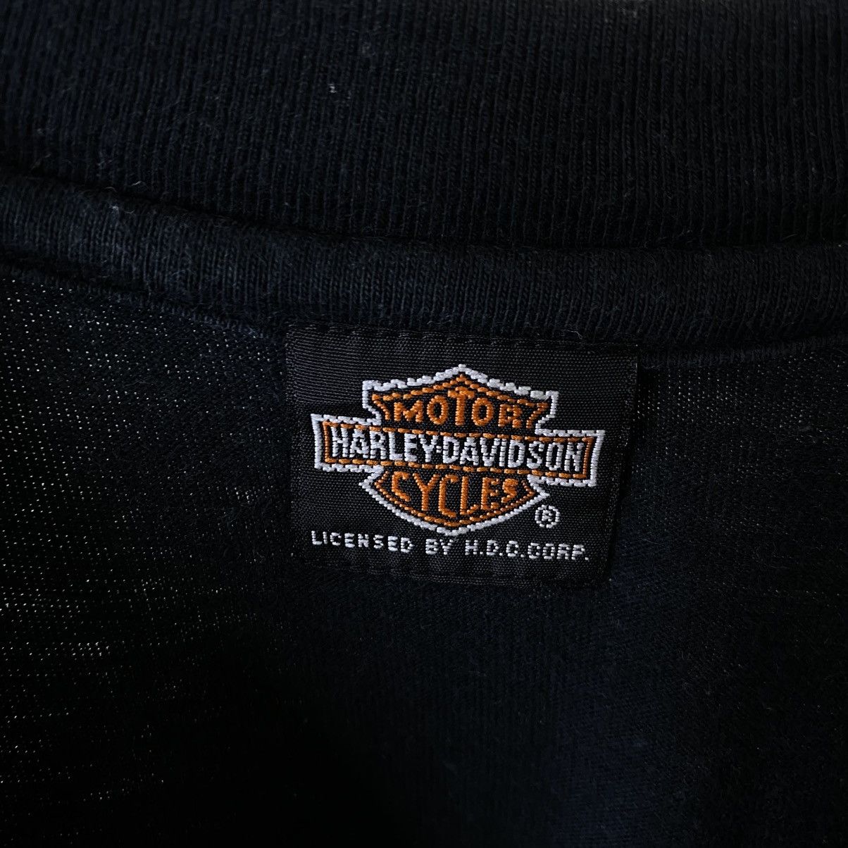 Harley Davidson Vintage 90s Harley Davidson Spell Out Bikers Rockabilly Tee Size US M / EU 48-50 / 2 - 3 Thumbnail