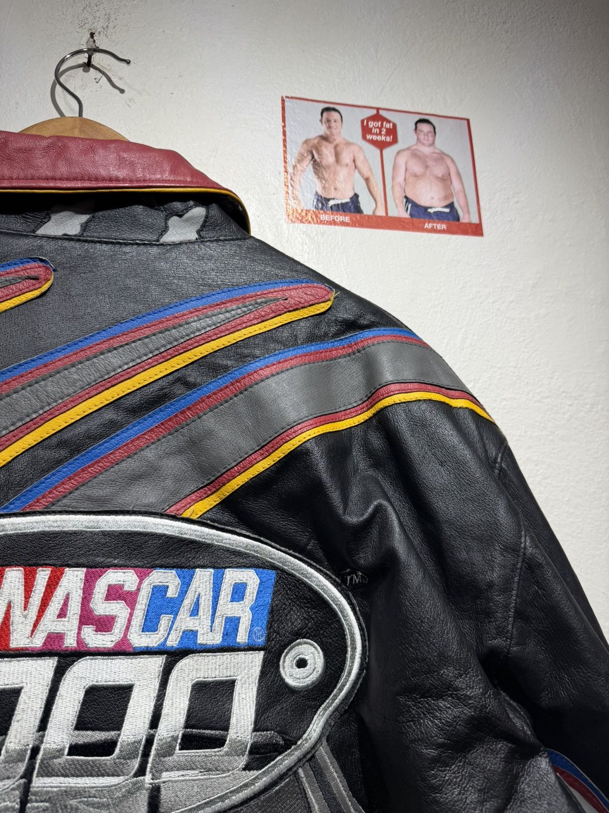 Jeff Hamilton Vintage Jeff Hamilton Nascar Leather jacket Size US L / EU 52-54 / 3 - 14 Thumbnail