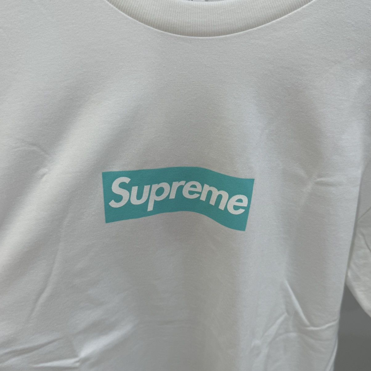 Supreme Supreme Tiffany & Co. Box Logo Tee White Size US M / EU 48-50 / 2 - 4 Thumbnail