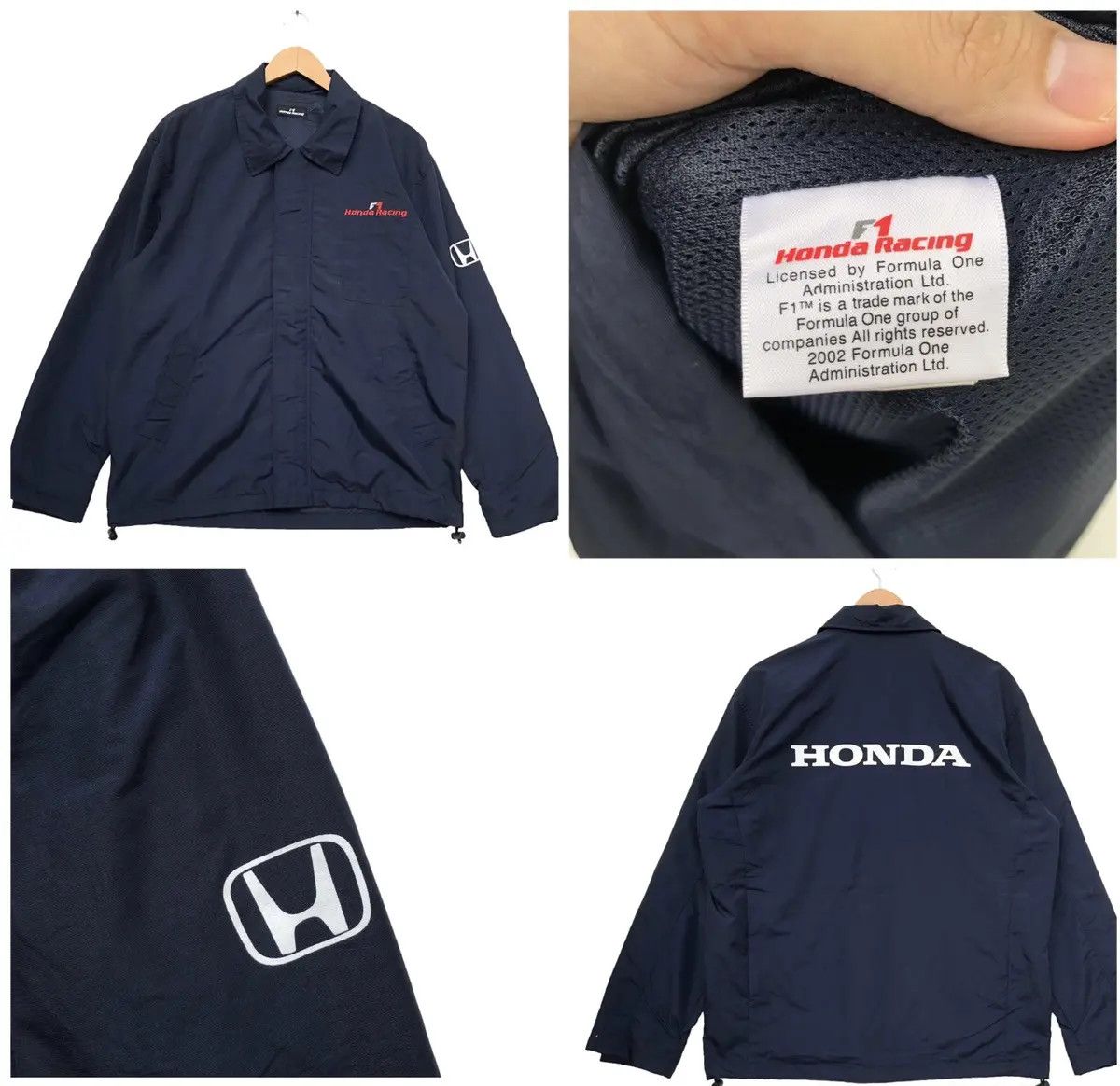 Honda Vintage 90s Honda F1 Formula One Embroidered Racing Jacket Size US L / EU 52-54 / 3 - 1 Thumbnail