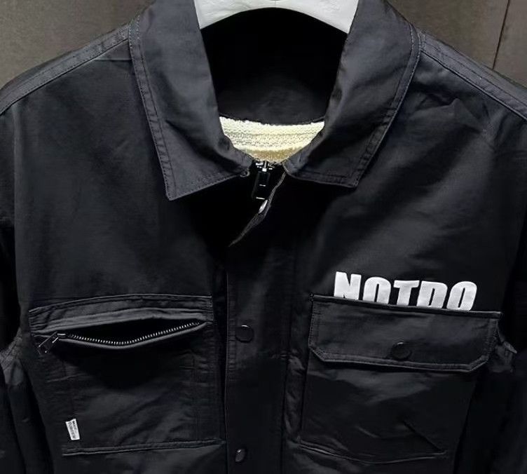 Vintage Black Utility Cargo Jacket with NOTDO Graphic Size US M / EU 48-50 / 2 - 4 Thumbnail