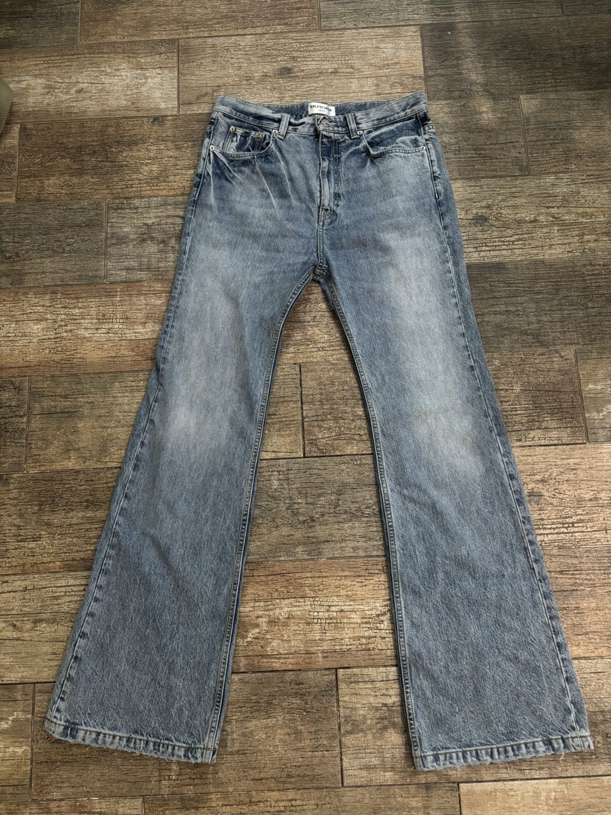 Balenciaga Balenciaga AW22 The Lost Tape Blue Flare Denim M | Grailed
