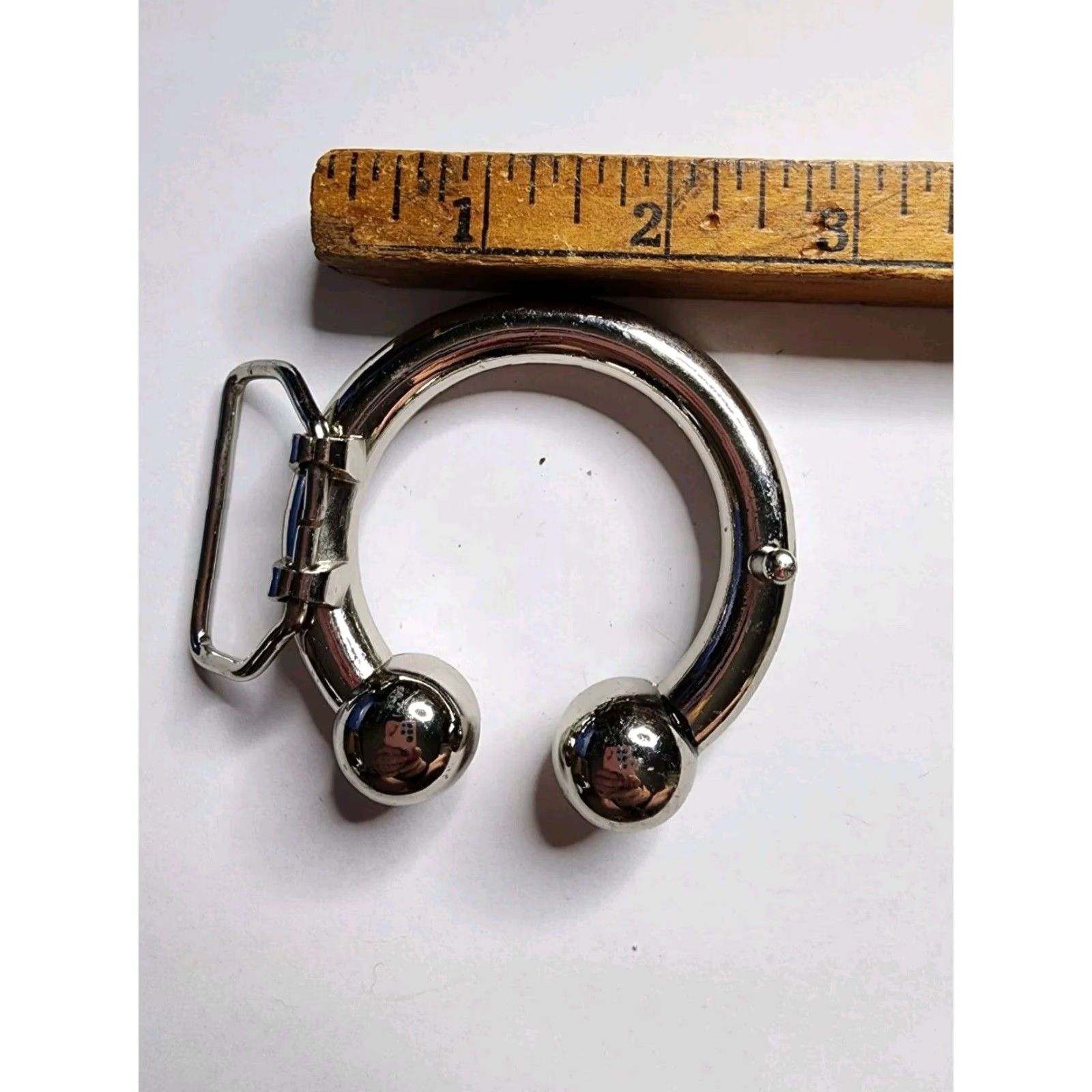 Vintage Vintage Western Belt Buckle Men Silver Rhinestones Cowboy 60s Rockabilly Accessories Size ONE SIZE - 2 Thumbnail