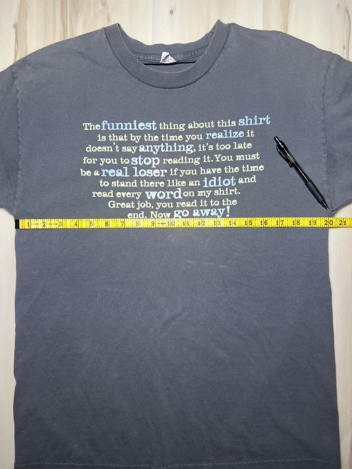 Alstyle Alstyle Dark Grey Funny Saying Graphic Tee Size Large Size US L / EU 52-54 / 3 - 5 Thumbnail