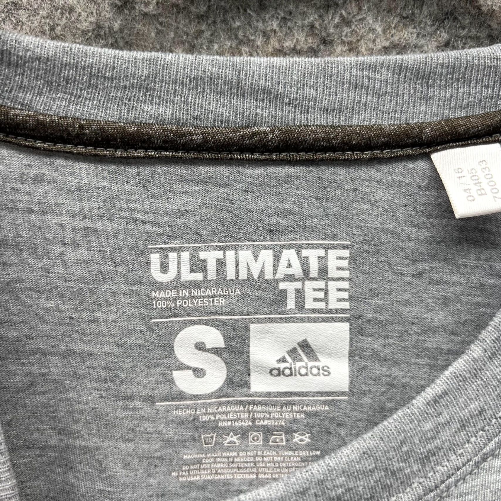Adidas Adidas Shirt Men Small Gray Athletic Ultimate Tee Crewneck Trefoil Polyester Size US S / EU 44-46 / 1 - 4 Thumbnail