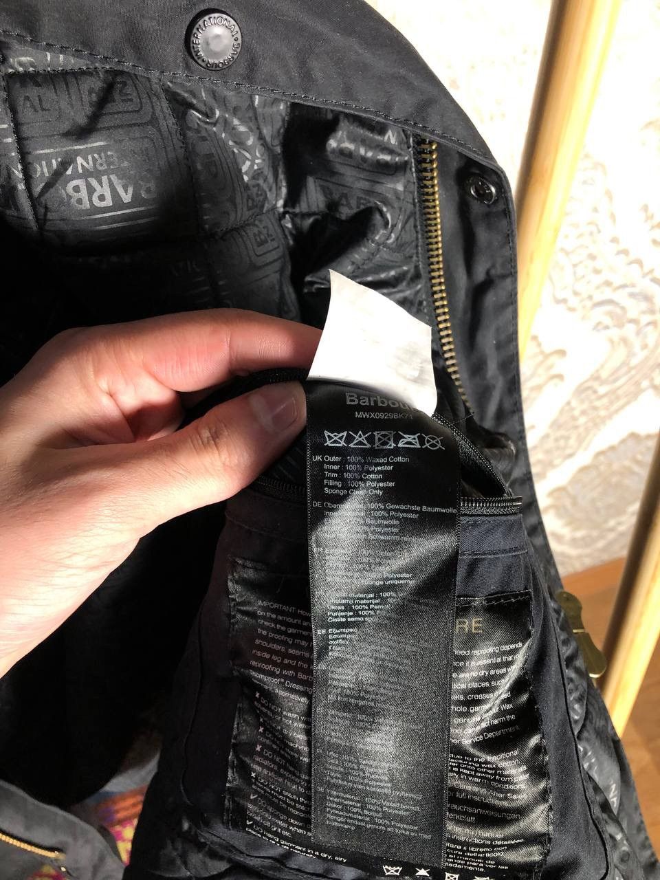 Barbour VERY RARE BARBOUR INTERNATIONAL WAXED MOTORCYCLE JACKET 90s Size US XXL / EU 58 / 5 - 11 Thumbnail